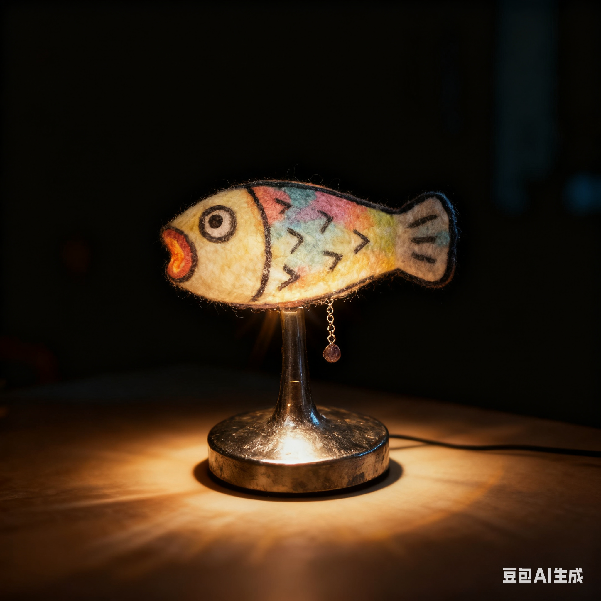 Bean bag，fish，lamp，Desk lamp，interest，Wool Poke，Hand drawn sketch，