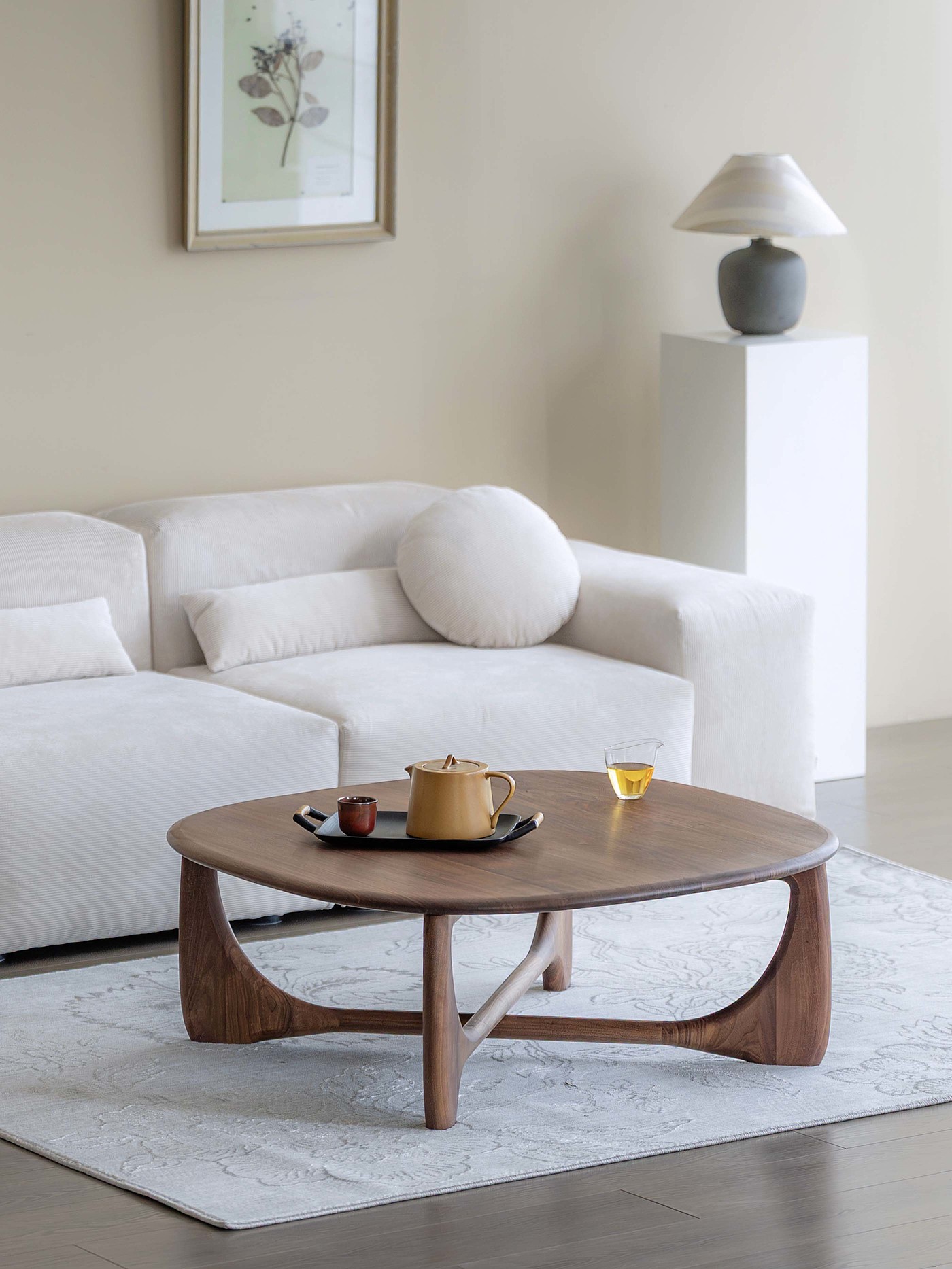 Black walnut furniture，Solid wood furniture，Original design，Residential Furniture，furniture design ，Tea table design，