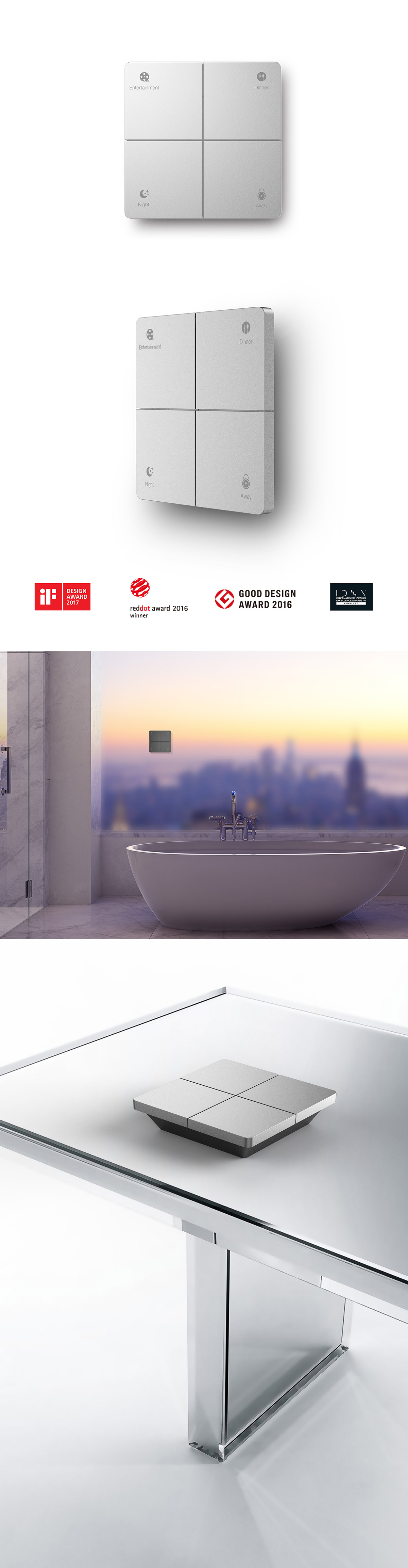 No power，wireless，Ensea Technology，family，2016Gooddesign，2016reddot，2017if Award，