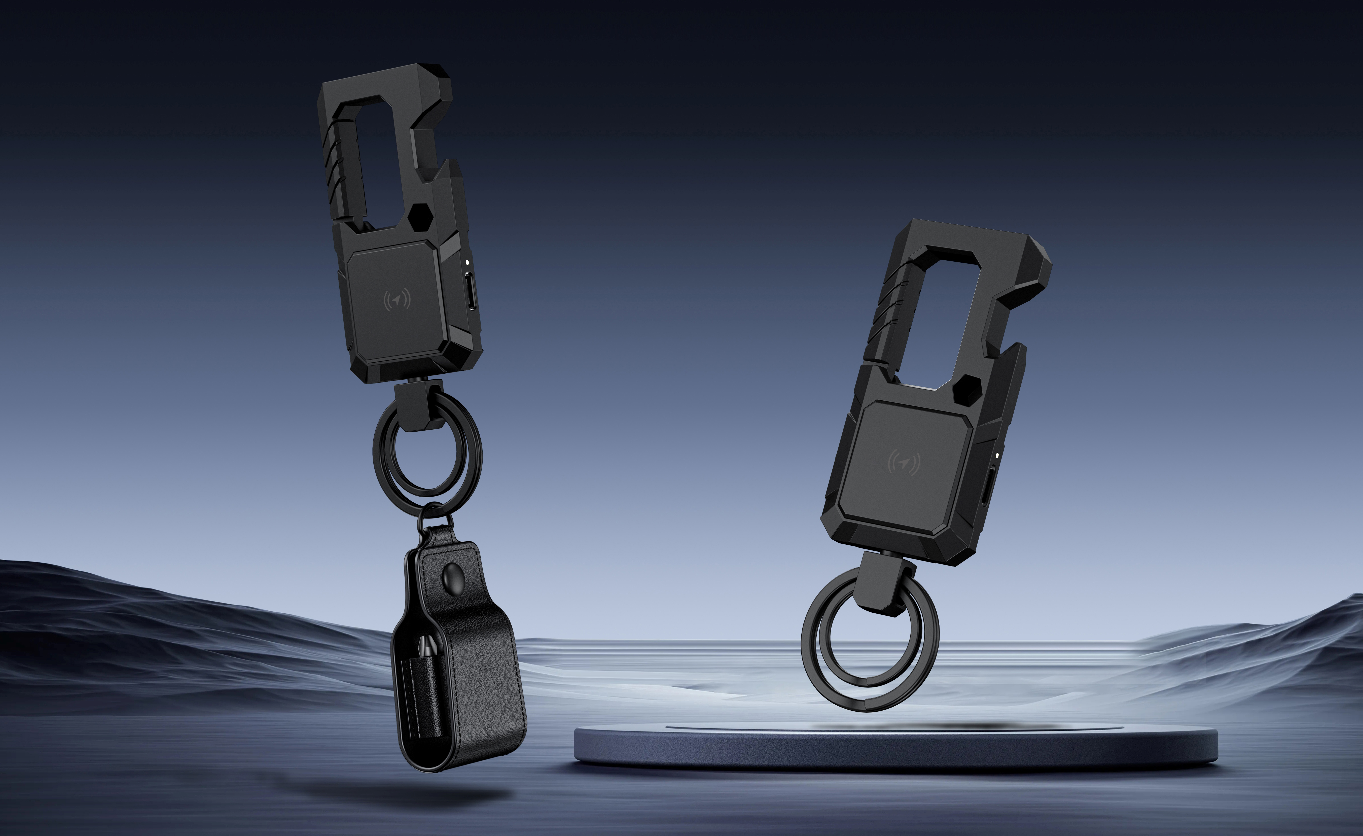 Find My keychain screw with tracking locator，