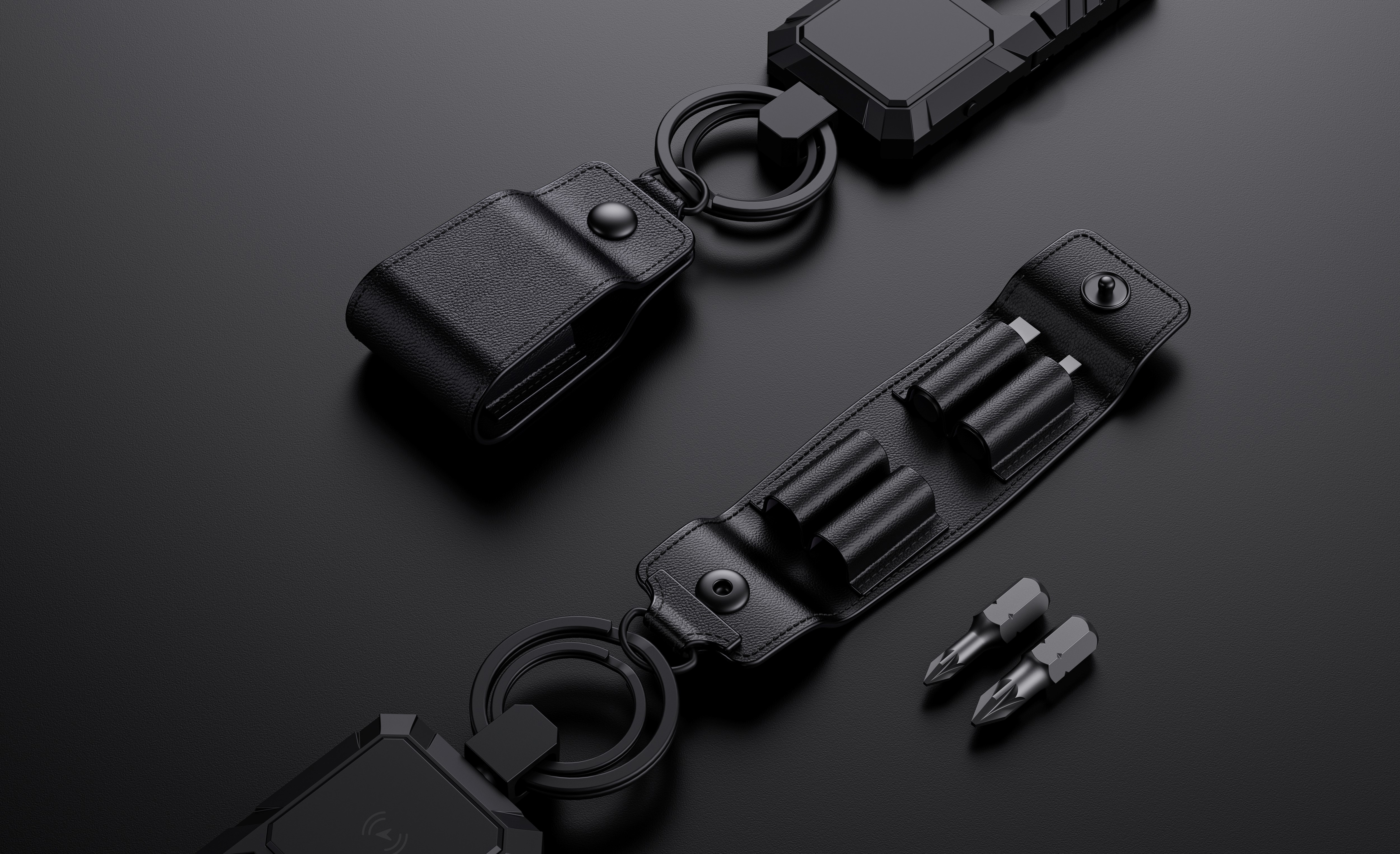 Find My keychain screw with tracking locator，