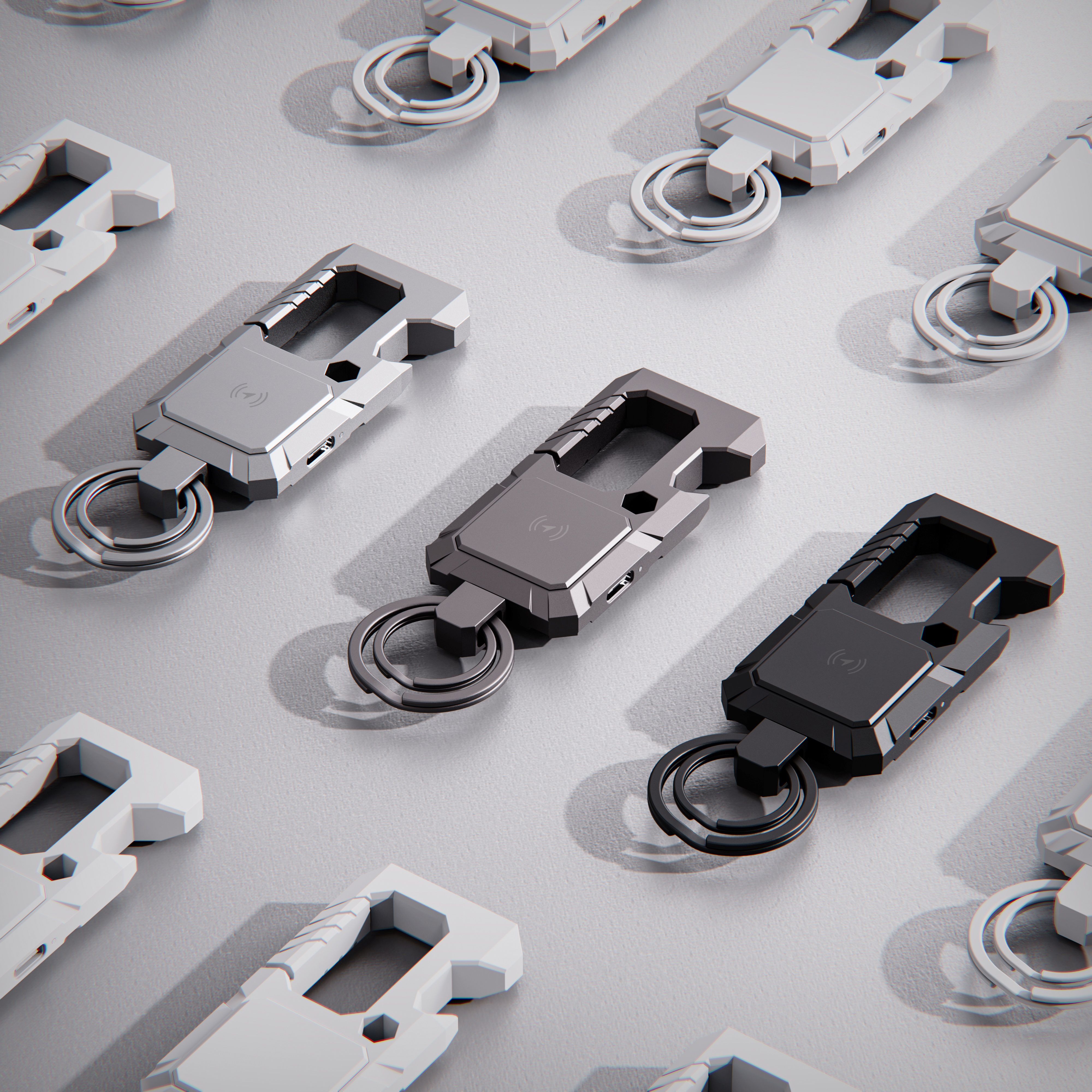 Find My keychain screw with tracking locator，