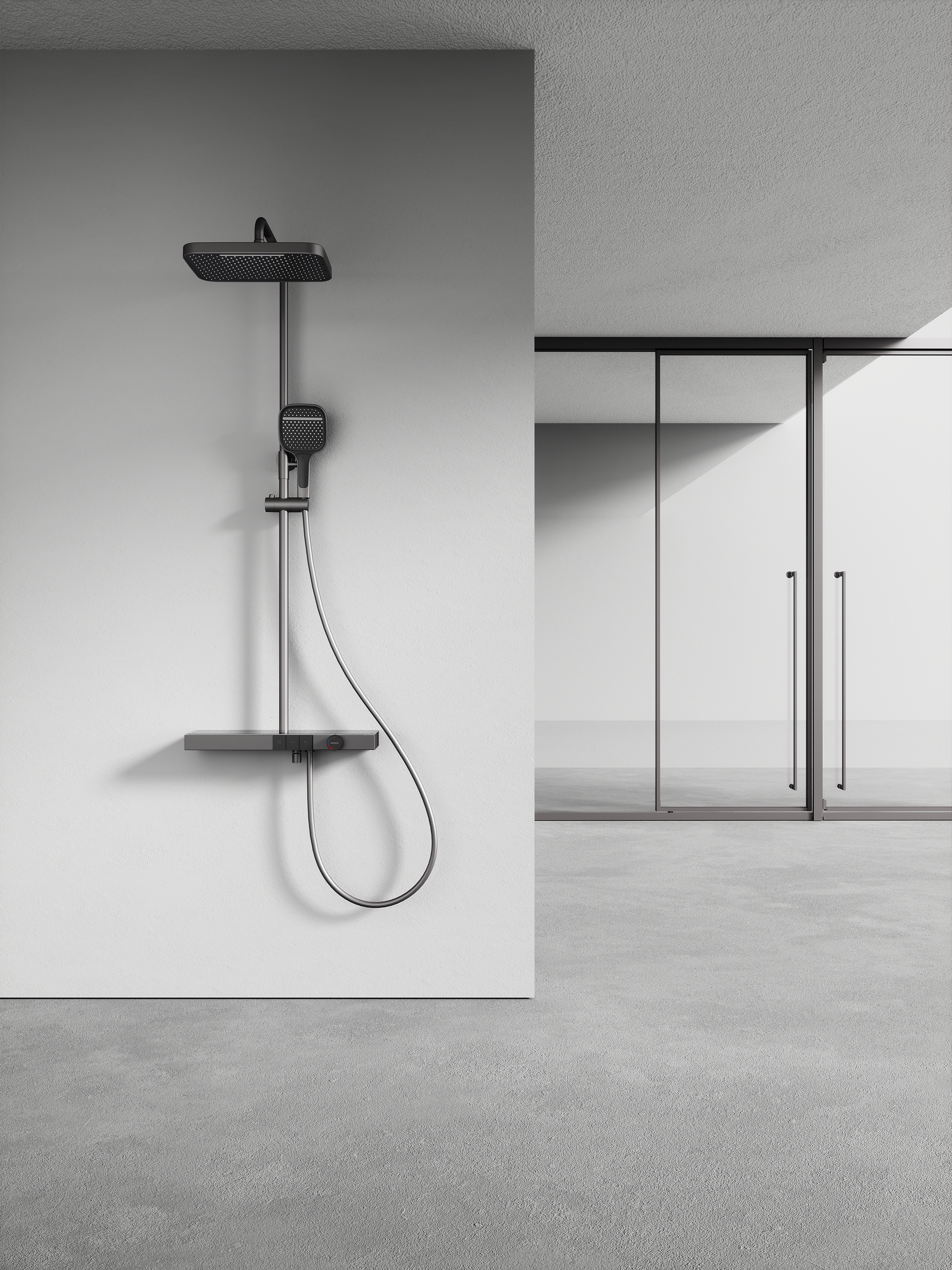 Shading shower head; Shower; Top spray; Large storage; Bathtub faucet，