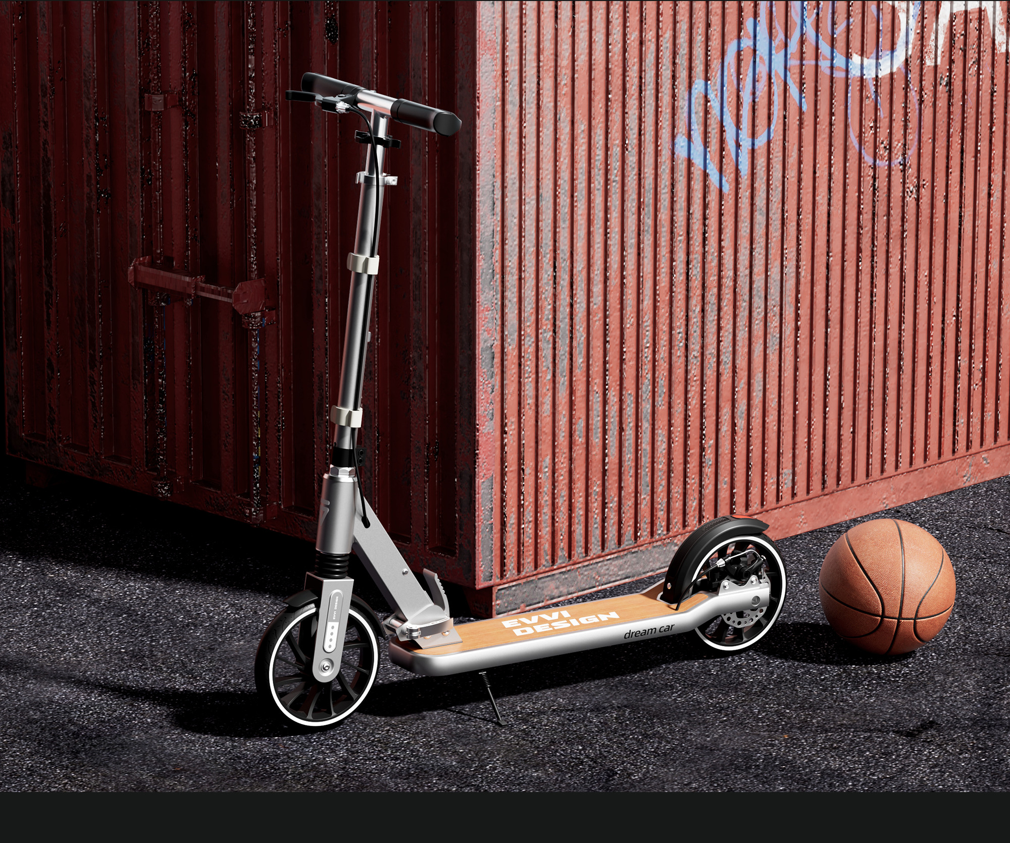 Scooter，Two-wheel skateboard，magnesium alloy，