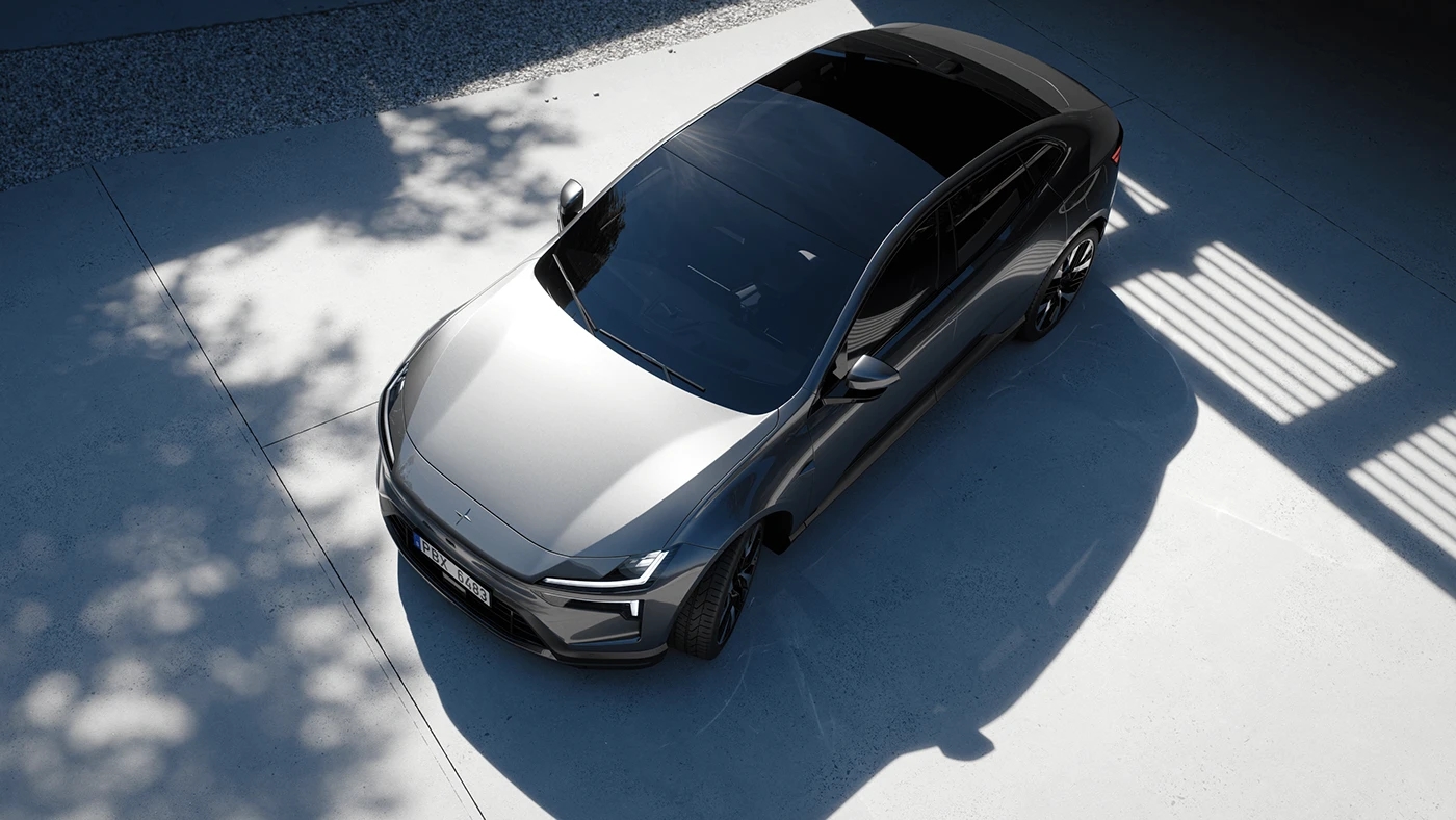 fisherman3d，Polestar 4，cg，Render，Car，