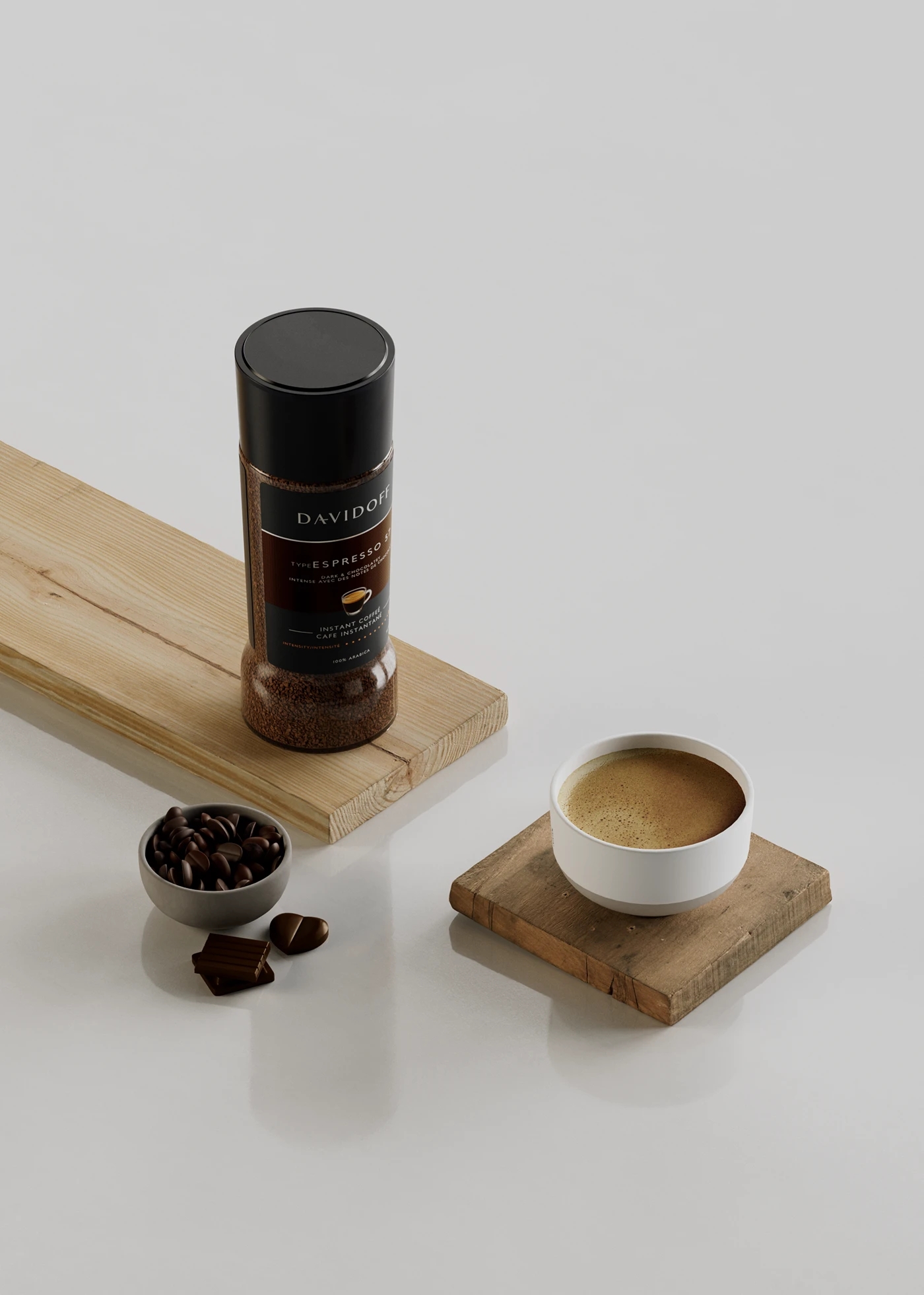 Davidoff，Coffee powder，Packing bottle，