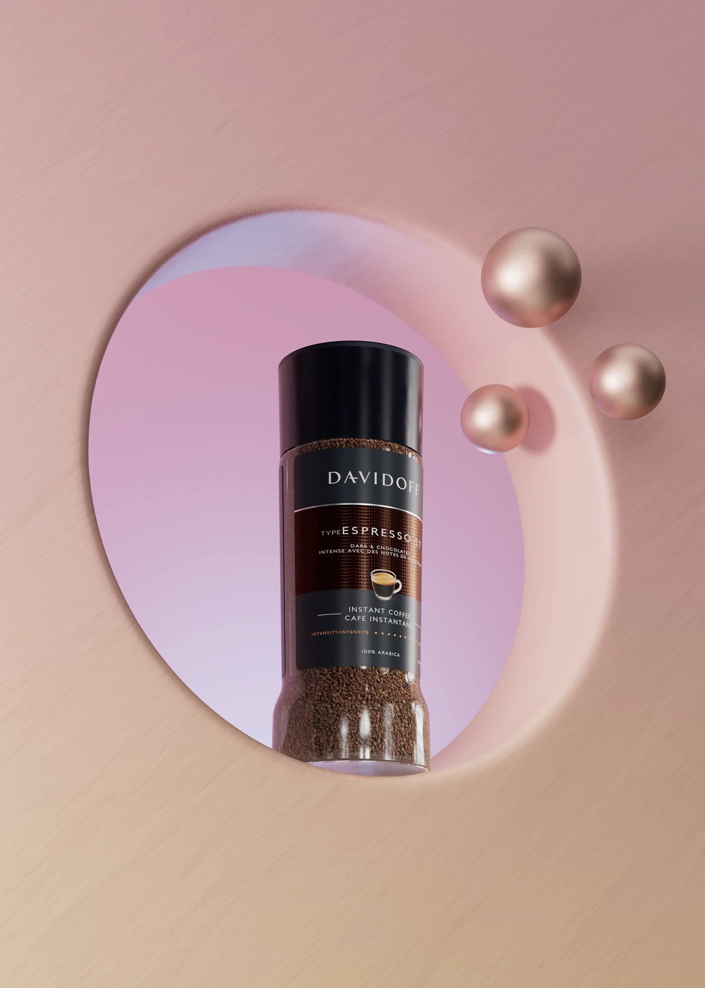 Davidoff，Coffee powder，Packing bottle，