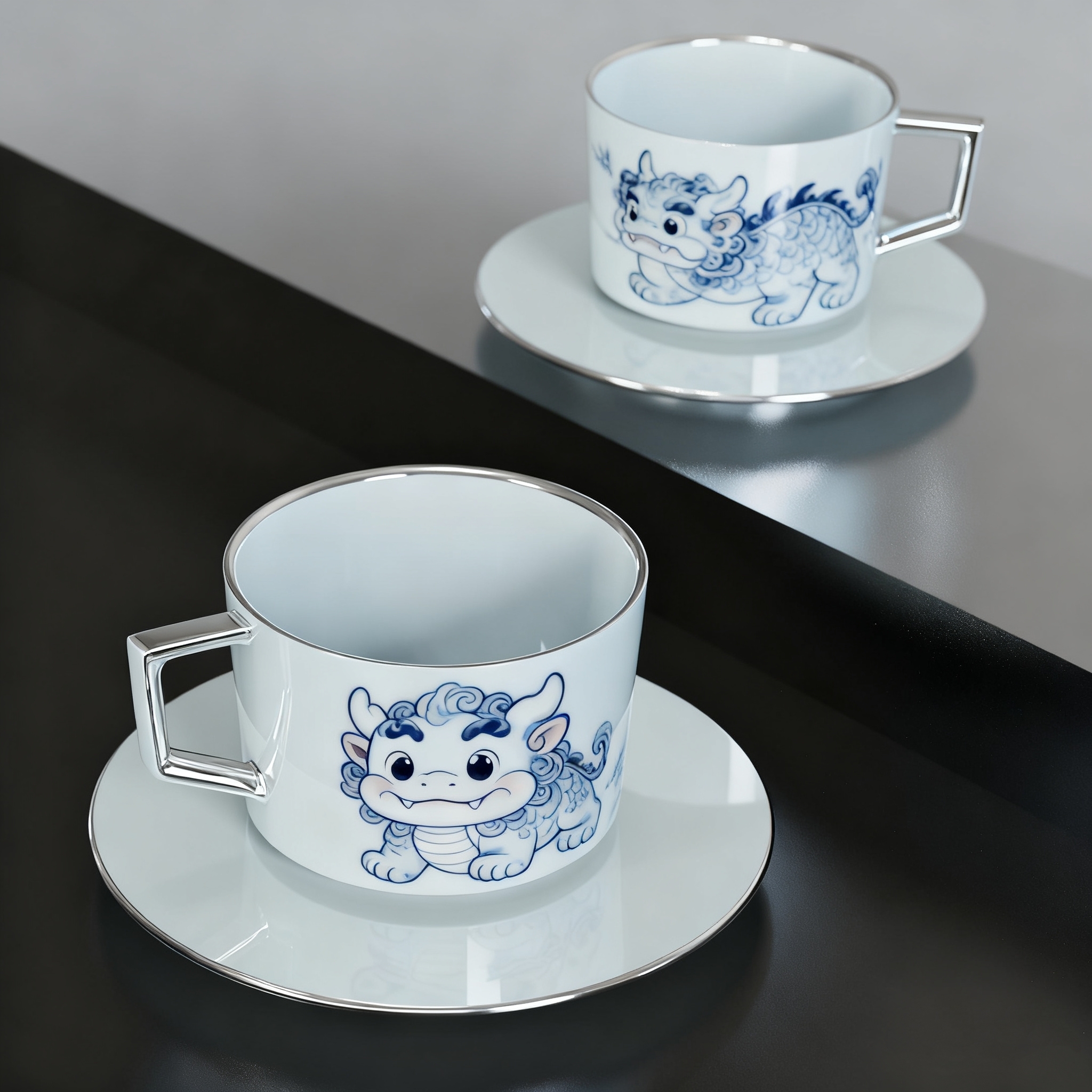 Non-slip ceramic coffee cup，