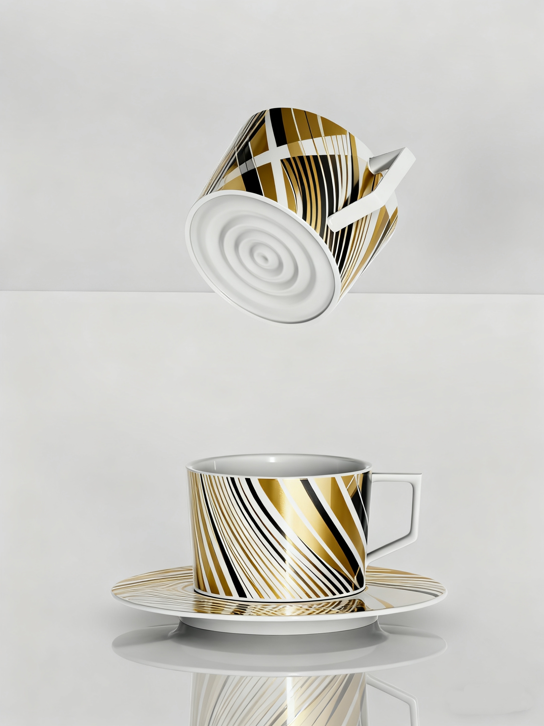 Non-slip ceramic coffee cup，