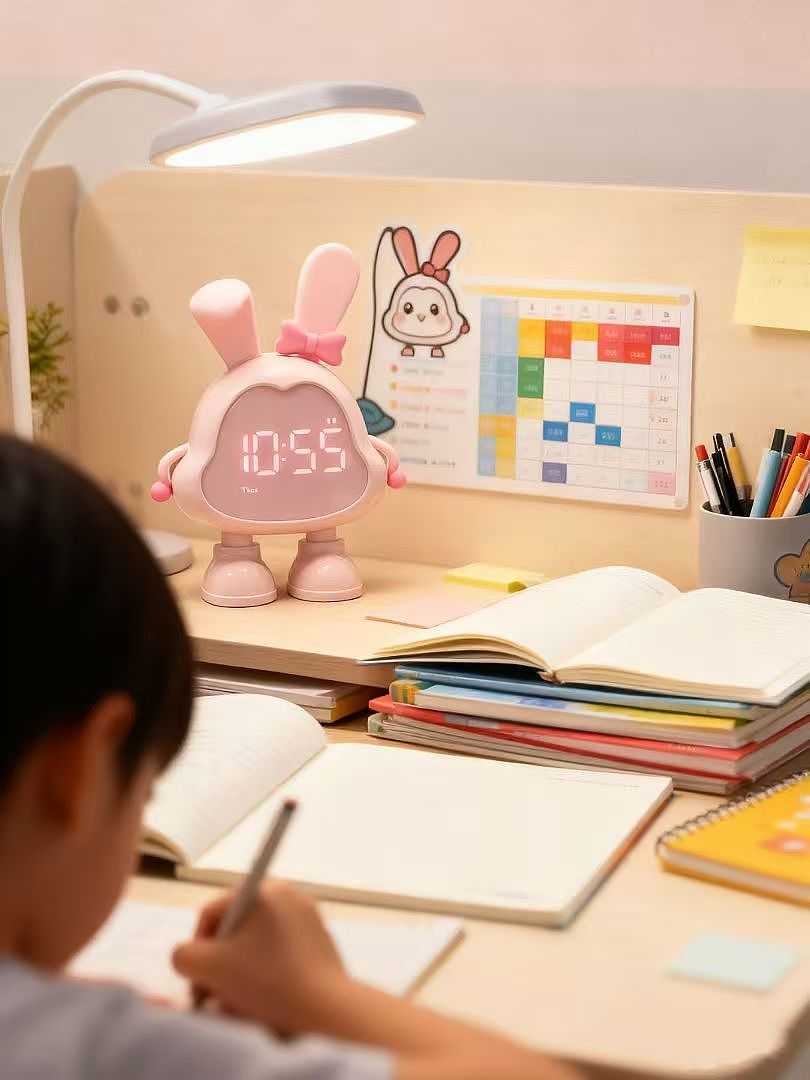 Alarm clock design，Lovely wind，Cartoon modeling，