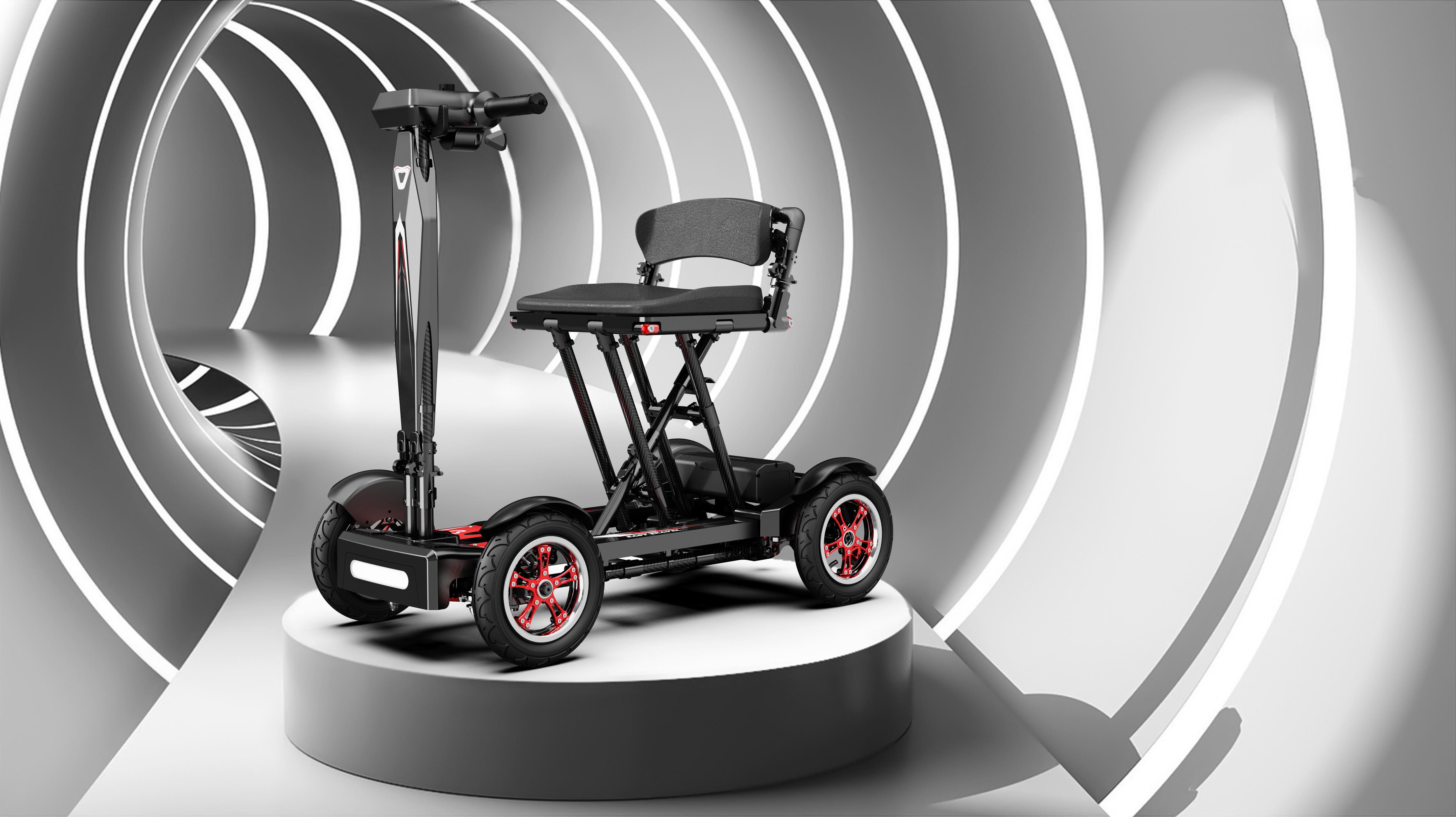 Scooter，Structural design，Appearance design，carbon fibre，