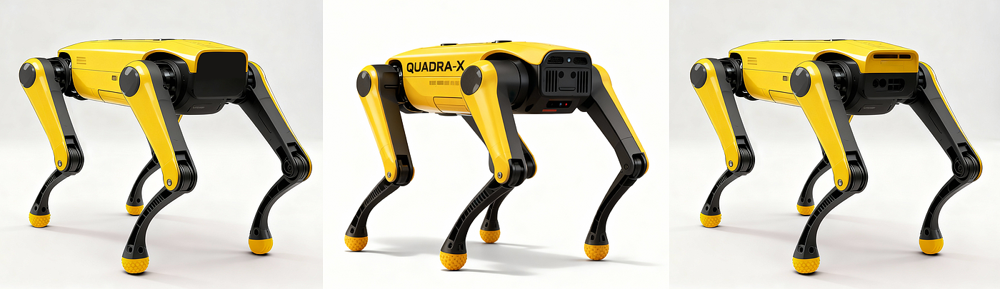 Body Intelligent Quadruped Robot Dog，