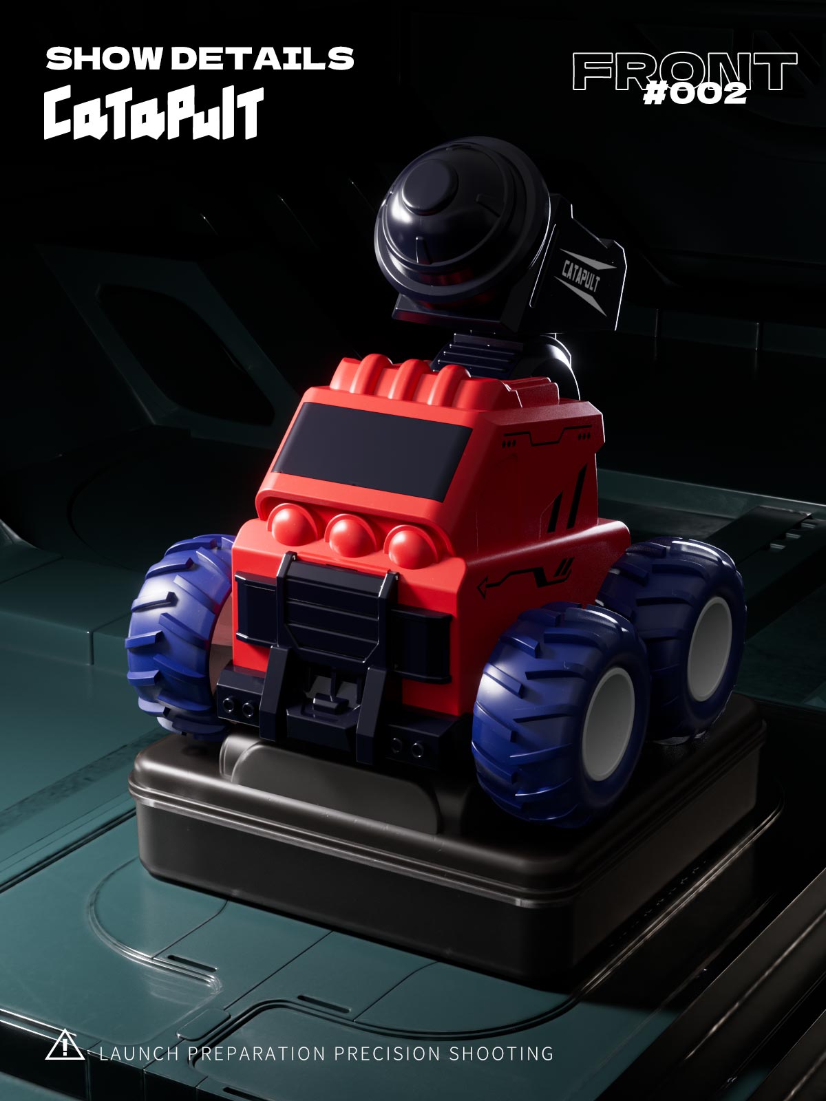 Toy design，Engineering vehicle，E-commerce diagram，Artillery Car Military，The stone car，Structural design，Souptoys，Children's car，