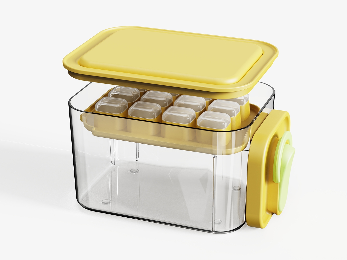 Ice box，pot ，ice cube cup，Ice，Ice model，