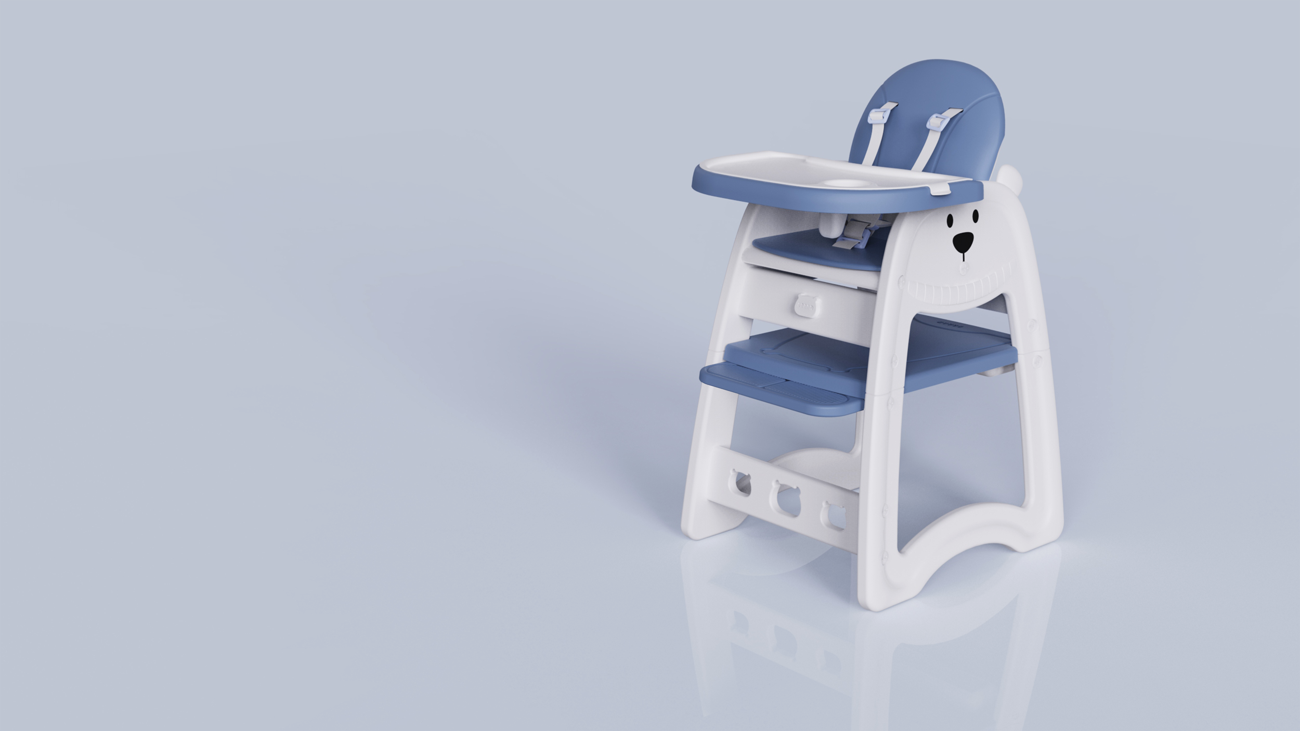 High chair ，Maternal and infant products，Multifunctional design，industrial design，