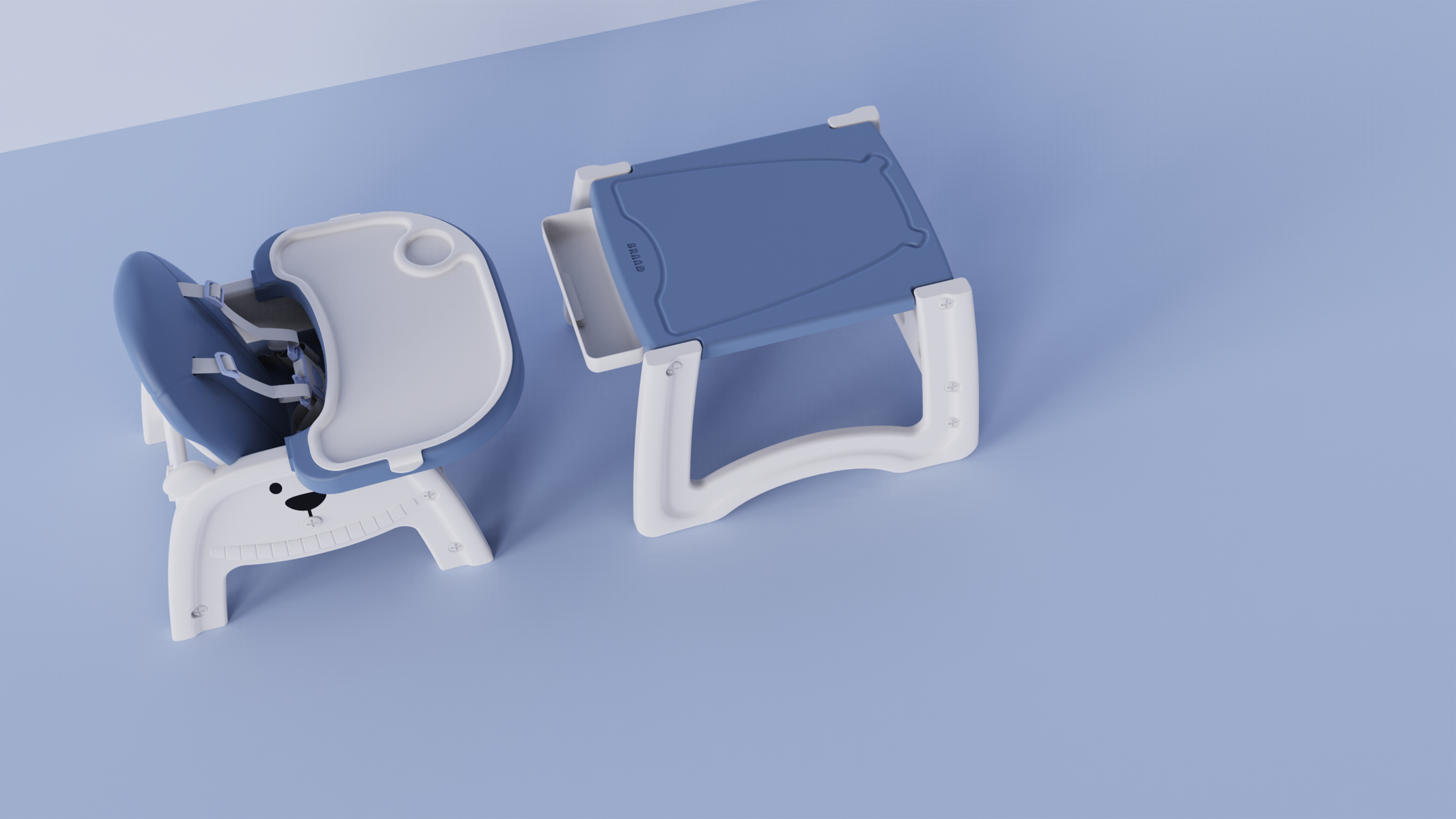 High chair ，Maternal and infant products，Multifunctional design，industrial design，