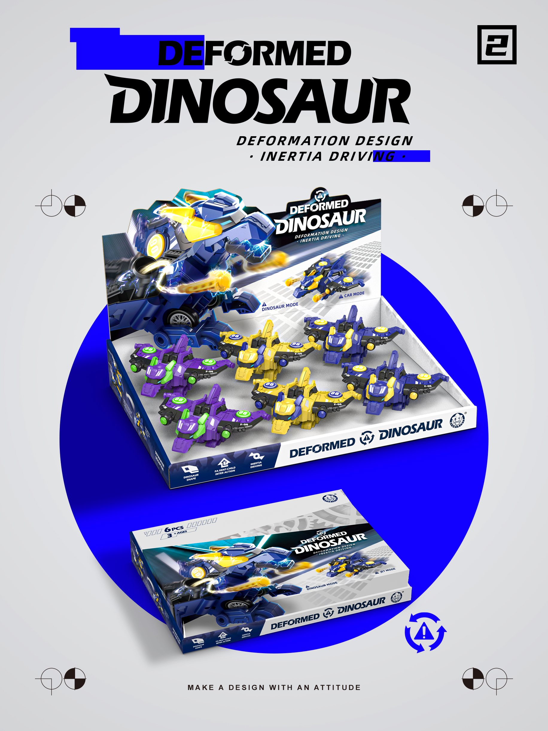 packing design，E-commerce diagram，Detail page，Mecha，Transformers，Dinosaur Team，Modeling and rendering，Graphic Artist Designer，