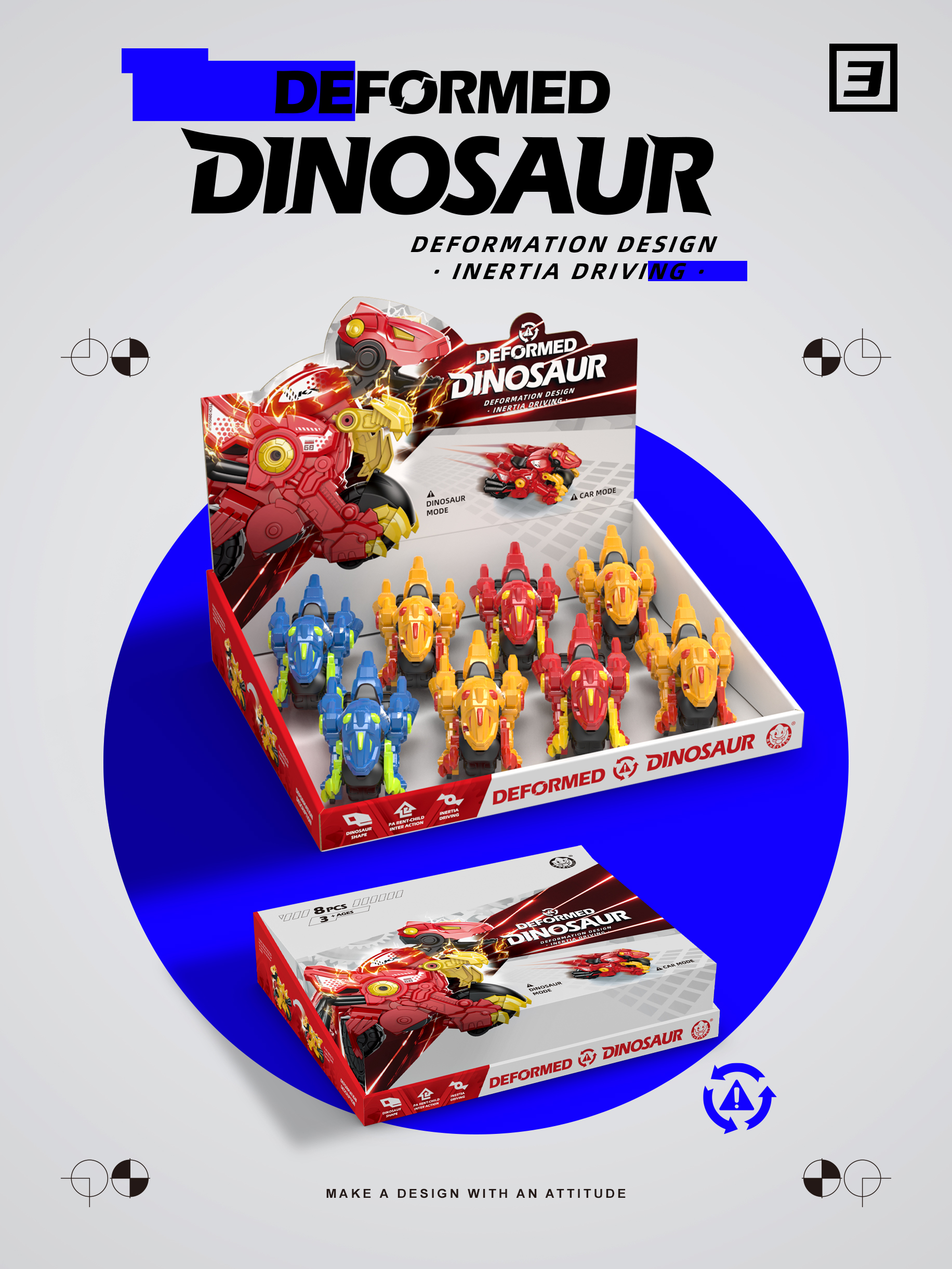 packing design，E-commerce diagram，Detail page，Mecha，Transformers，Dinosaur Team，Modeling and rendering，Graphic Artist Designer，