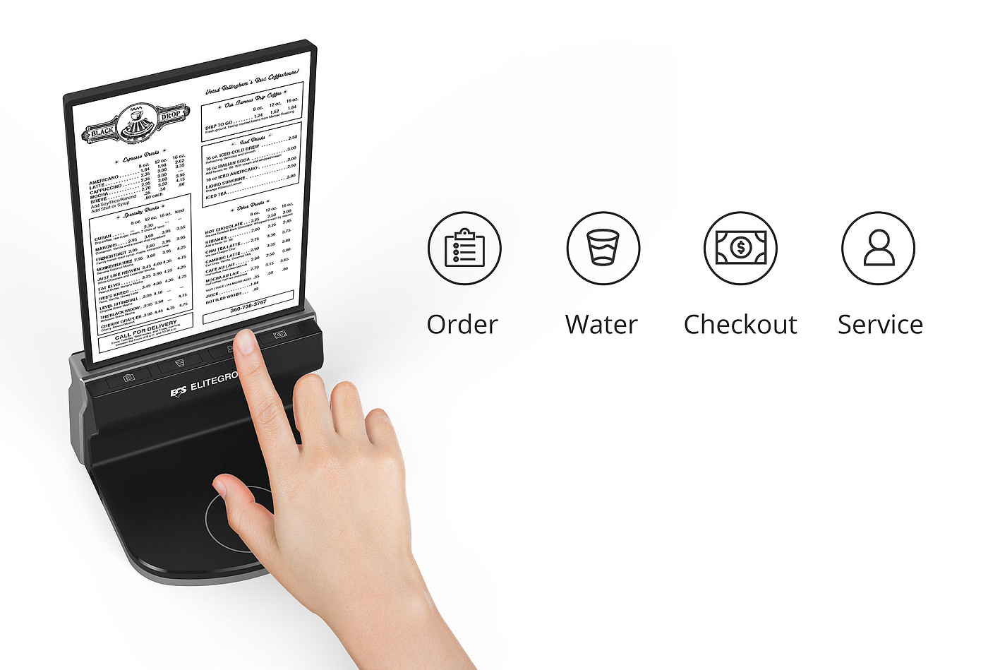 Wireless charging，Electronic menu，