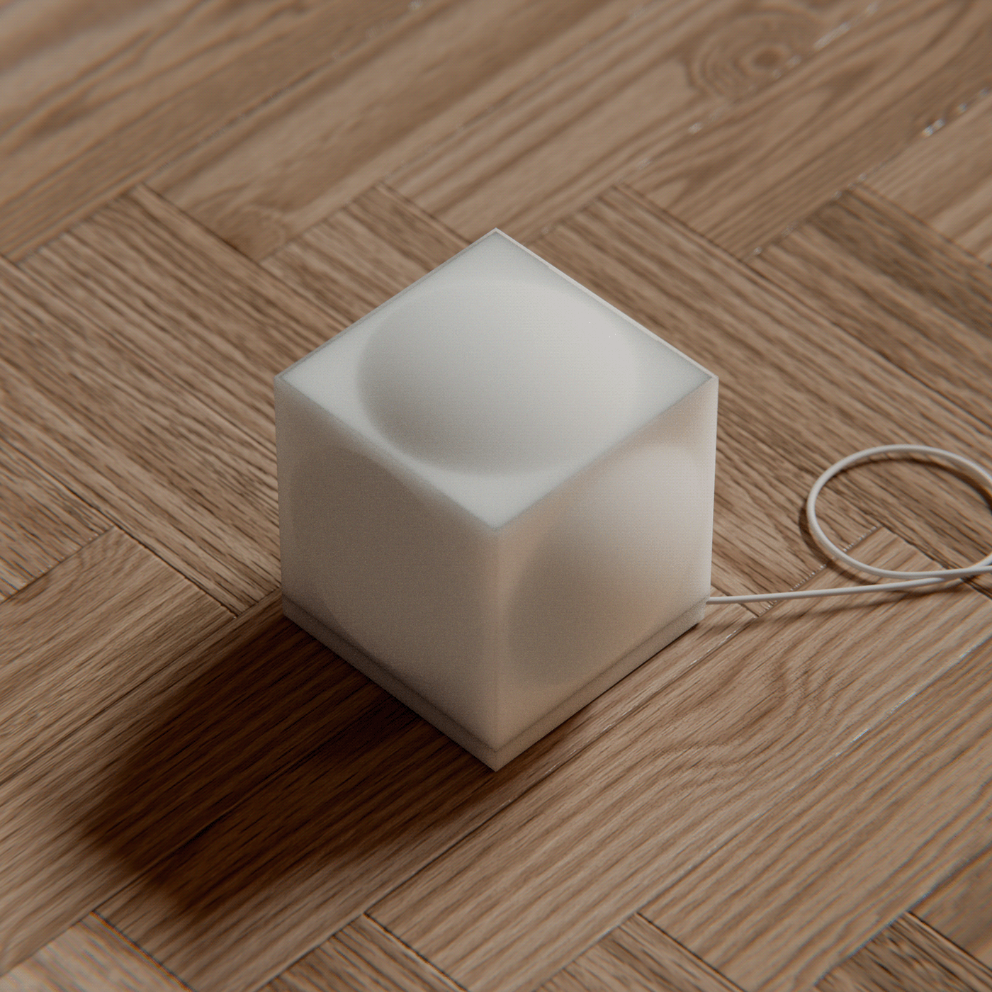 Desk lamp，Cube，Modern style，Simple and generous，colour，