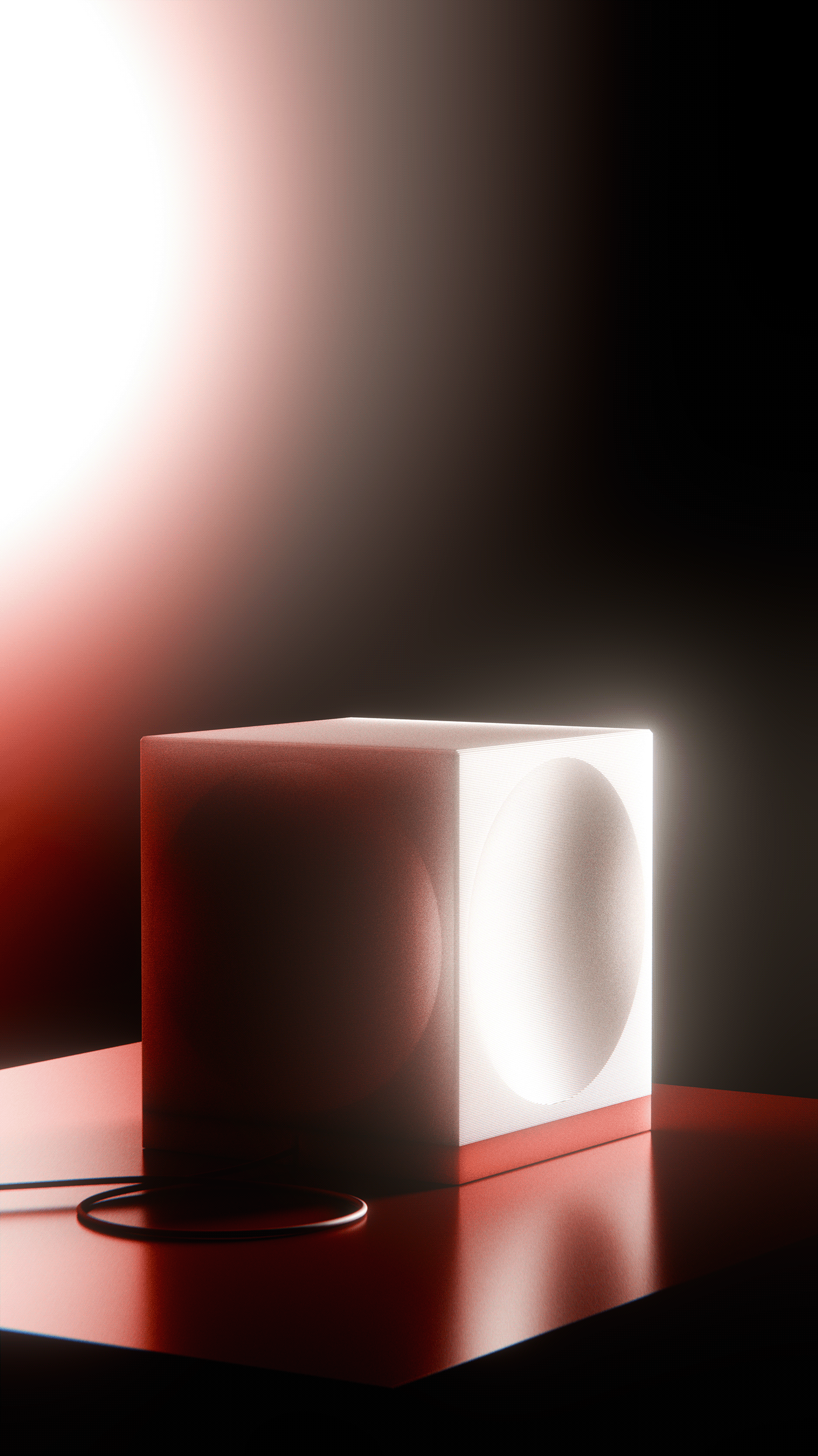 Desk lamp，Cube，Modern style，Simple and generous，colour，