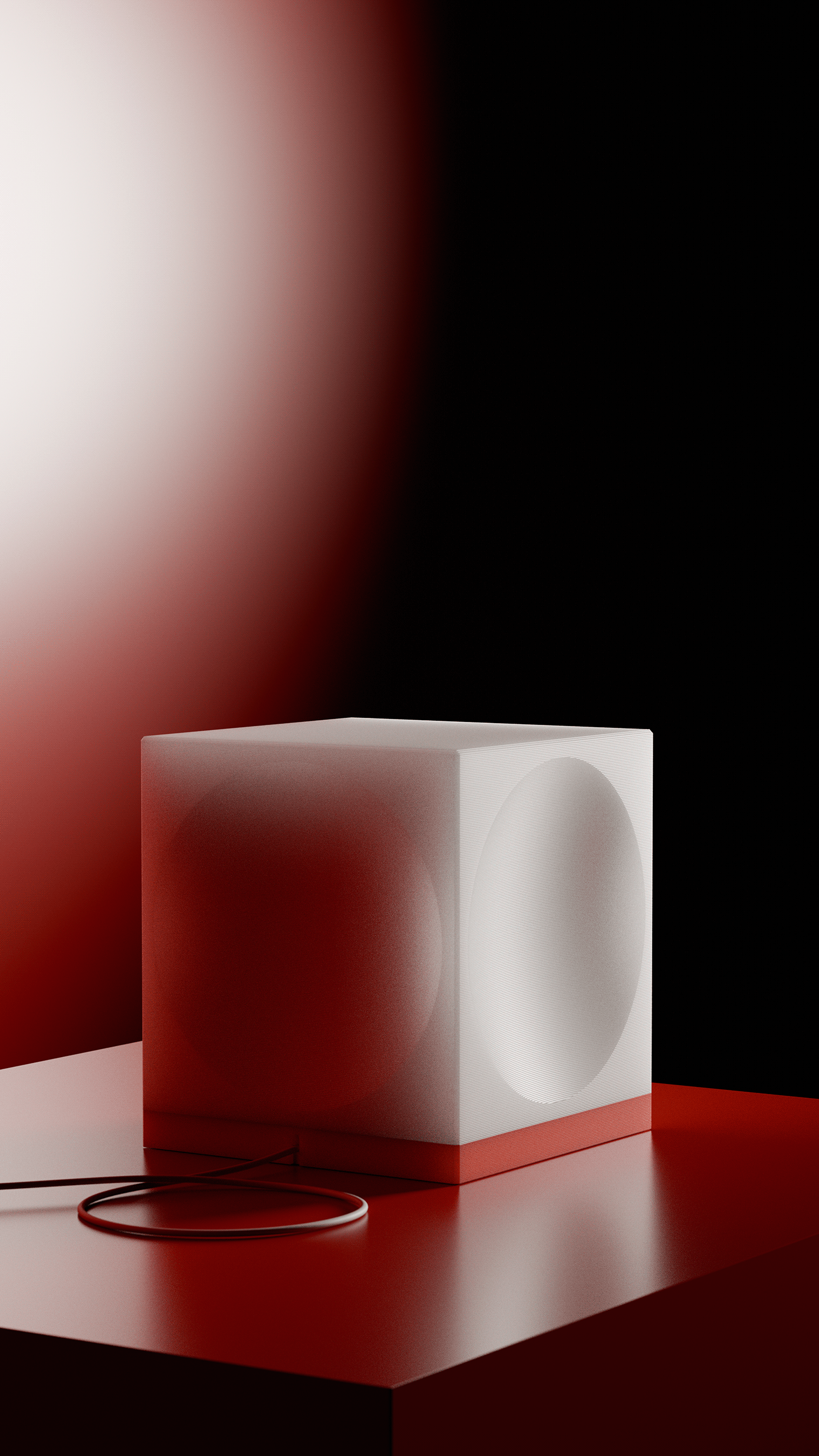 Desk lamp，Cube，Modern style，Simple and generous，colour，