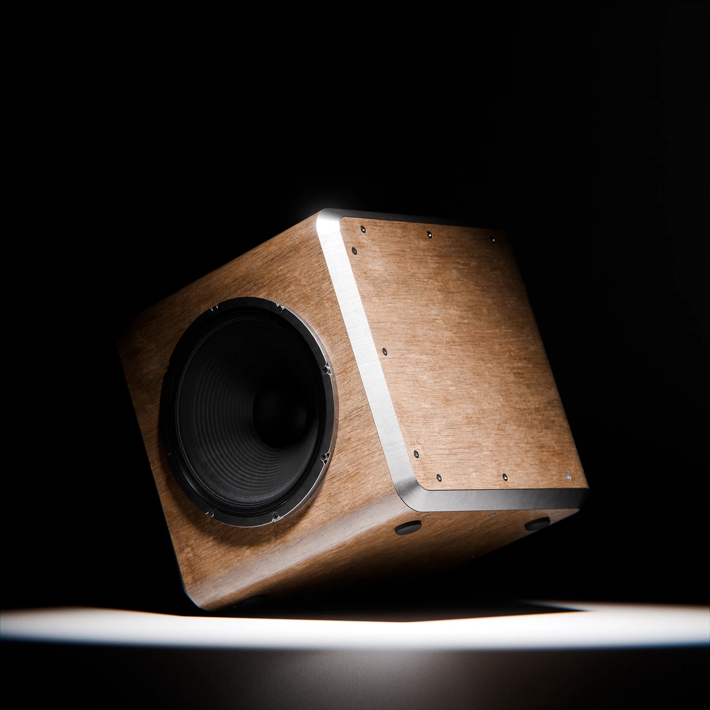 loudspeaker box，Cube，cgi，Simple design，