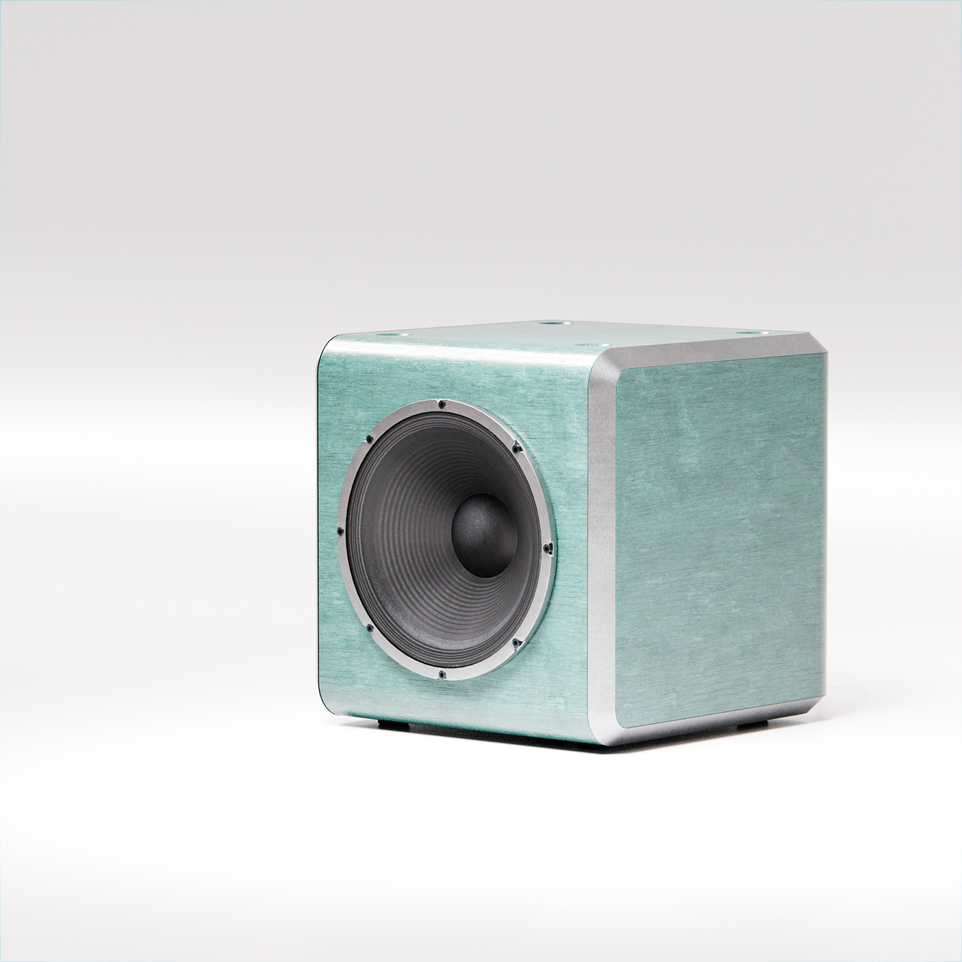 loudspeaker box，Cube，cgi，Simple design，