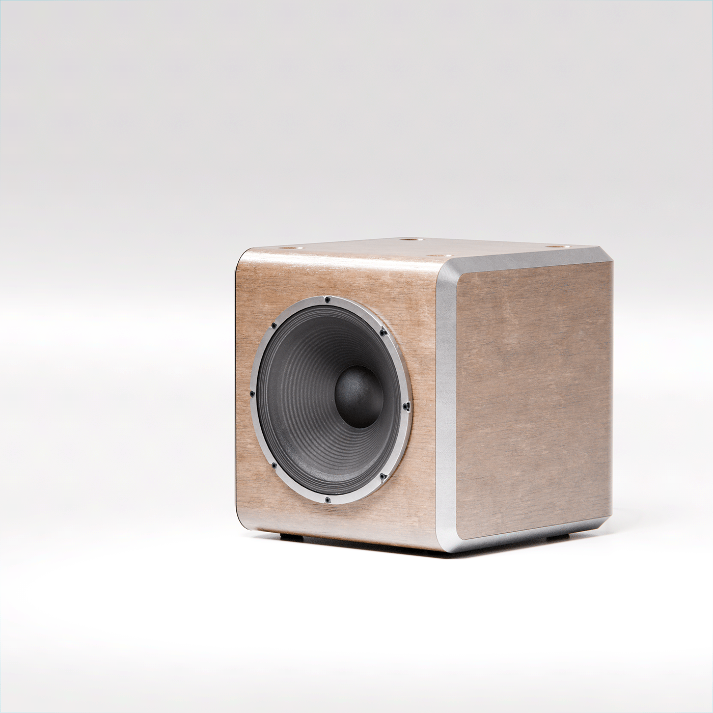 loudspeaker box，Cube，cgi，Simple design，