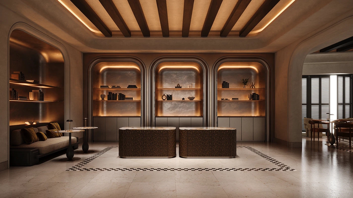 Bernard，Doha，Qatar，bedroom，Modern simplicity，