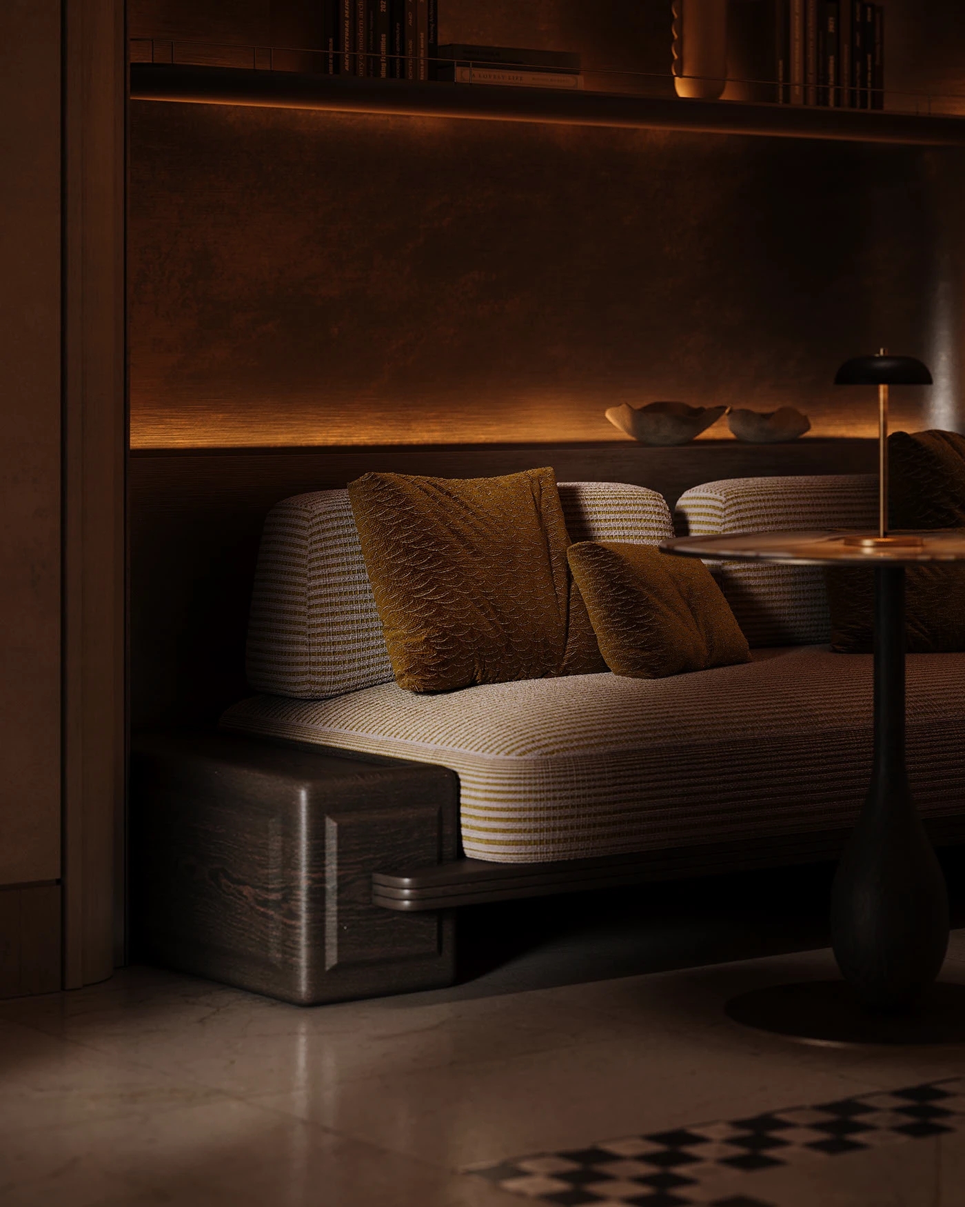 Bernard，Doha，Qatar，bedroom，Modern simplicity，