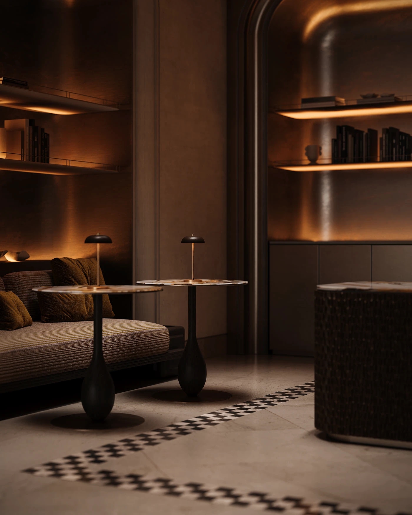 Bernard，Doha，Qatar，bedroom，Modern simplicity，