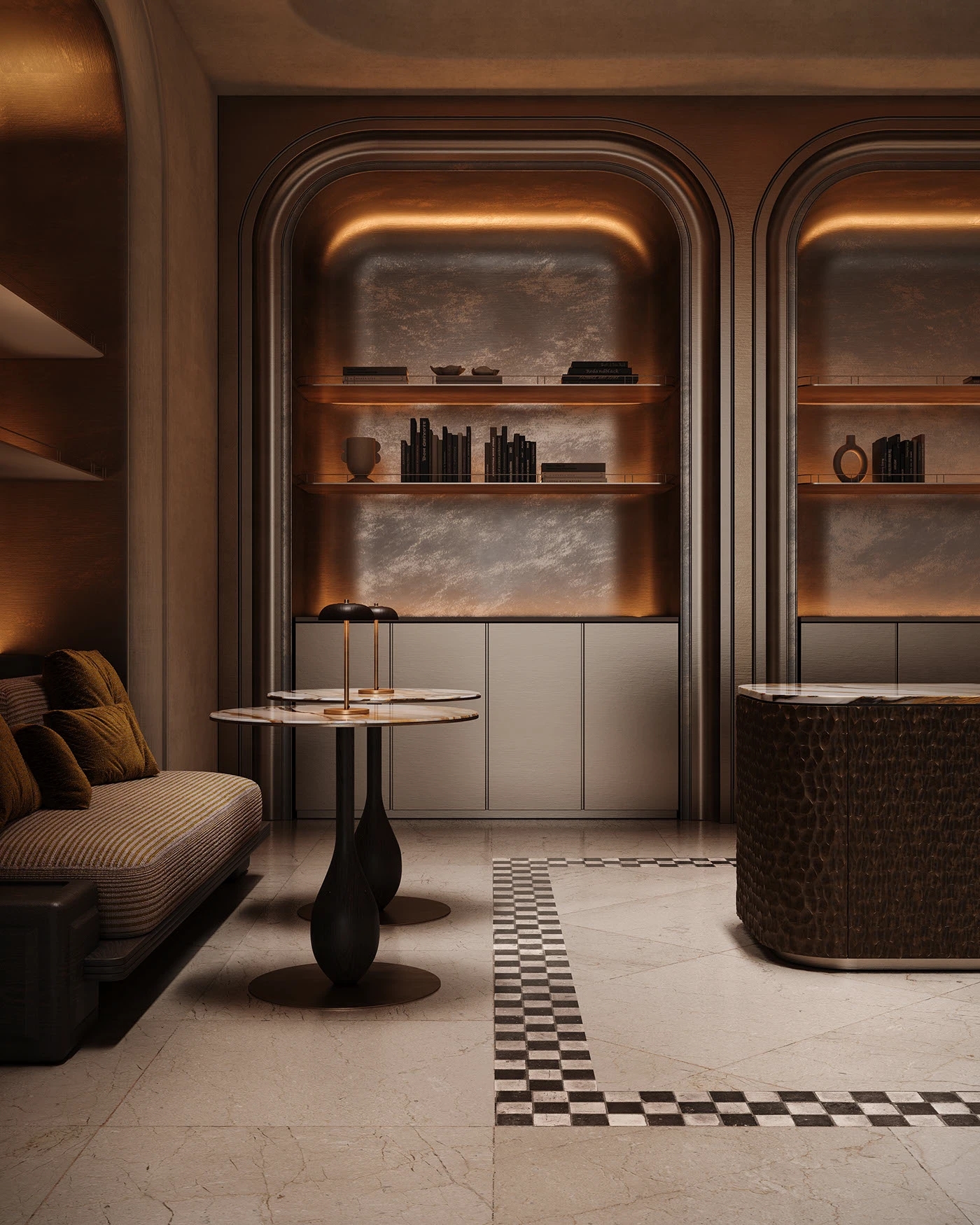 Bernard，Doha，Qatar，bedroom，Modern simplicity，