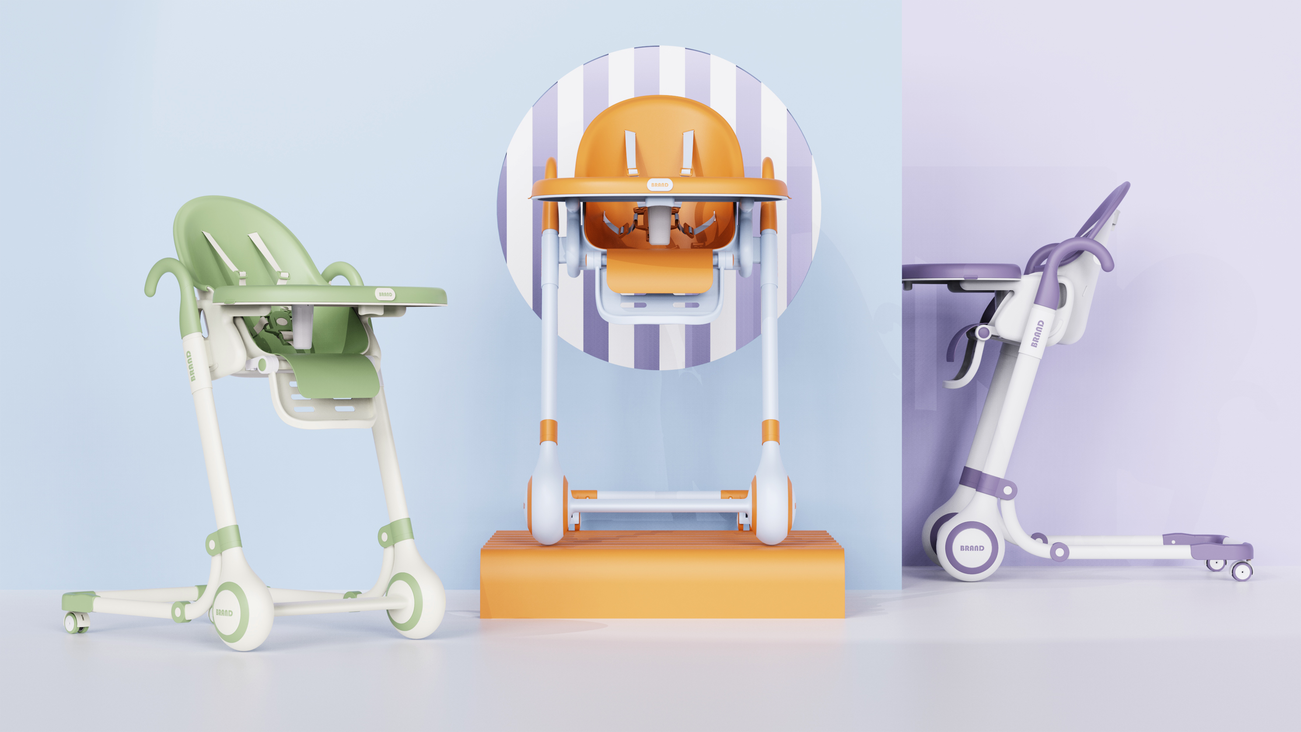 High chair ，Interesting design，industrial design，Maternal and infant products，