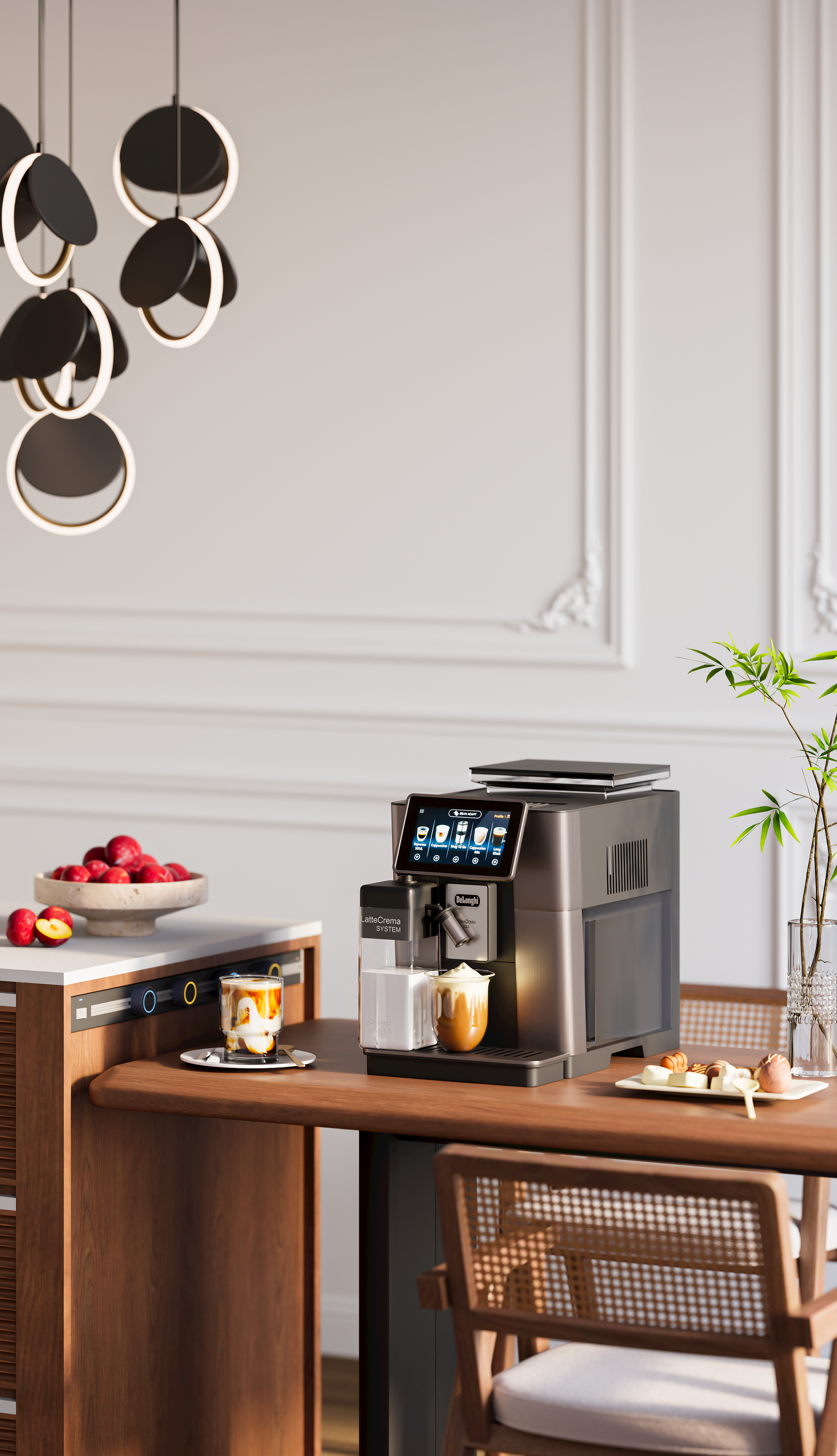 ks，cr，Coffee machine，Scene rendering，Copy a set of coffee machine rendering exercises，