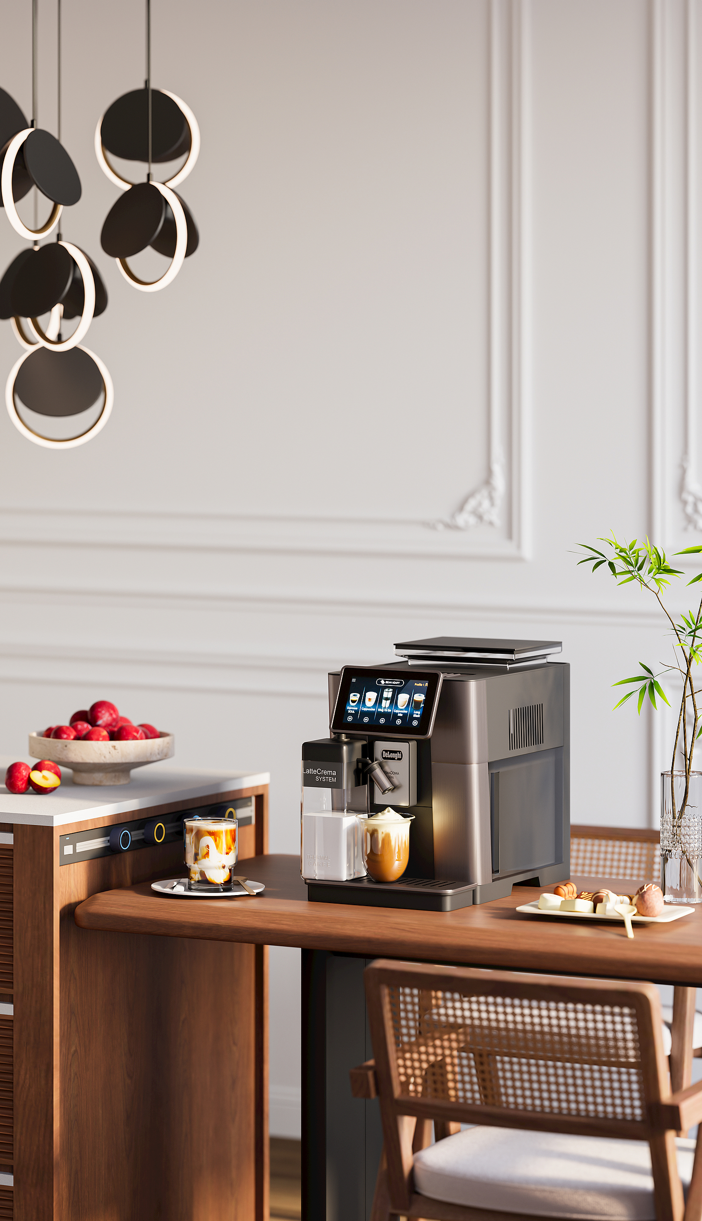ks，cr，Coffee machine，Scene rendering，Copy a set of coffee machine rendering exercises，