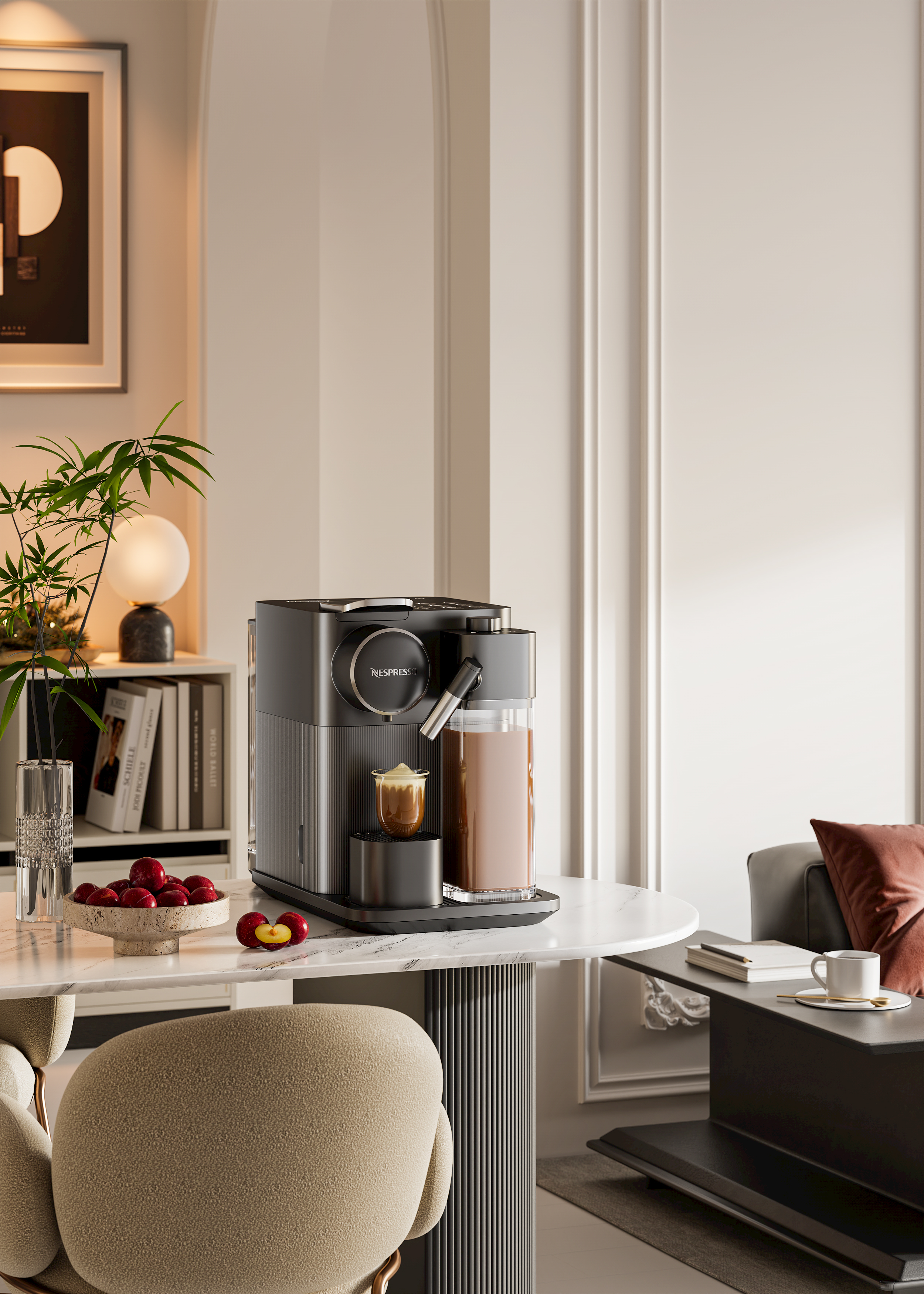 ks，cr，Coffee machine，Scene rendering，Copy a set of coffee machine rendering exercises，