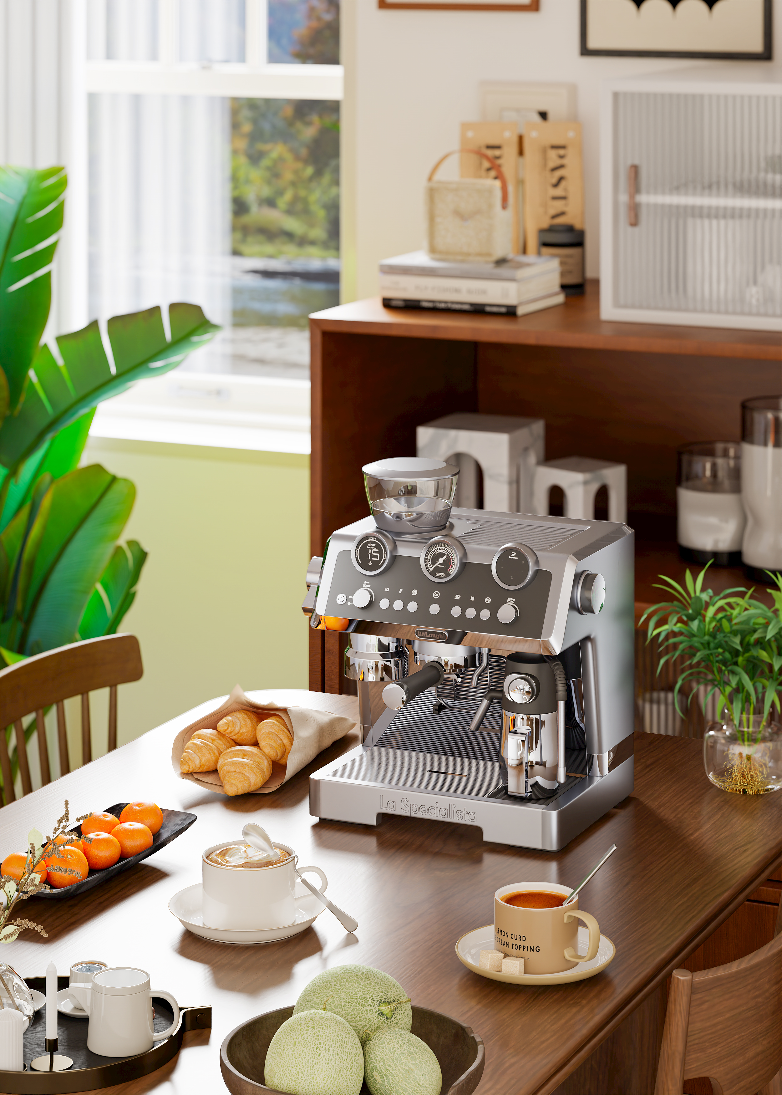 ks，cr，Coffee machine，Scene rendering，Copy a set of coffee machine rendering exercises，