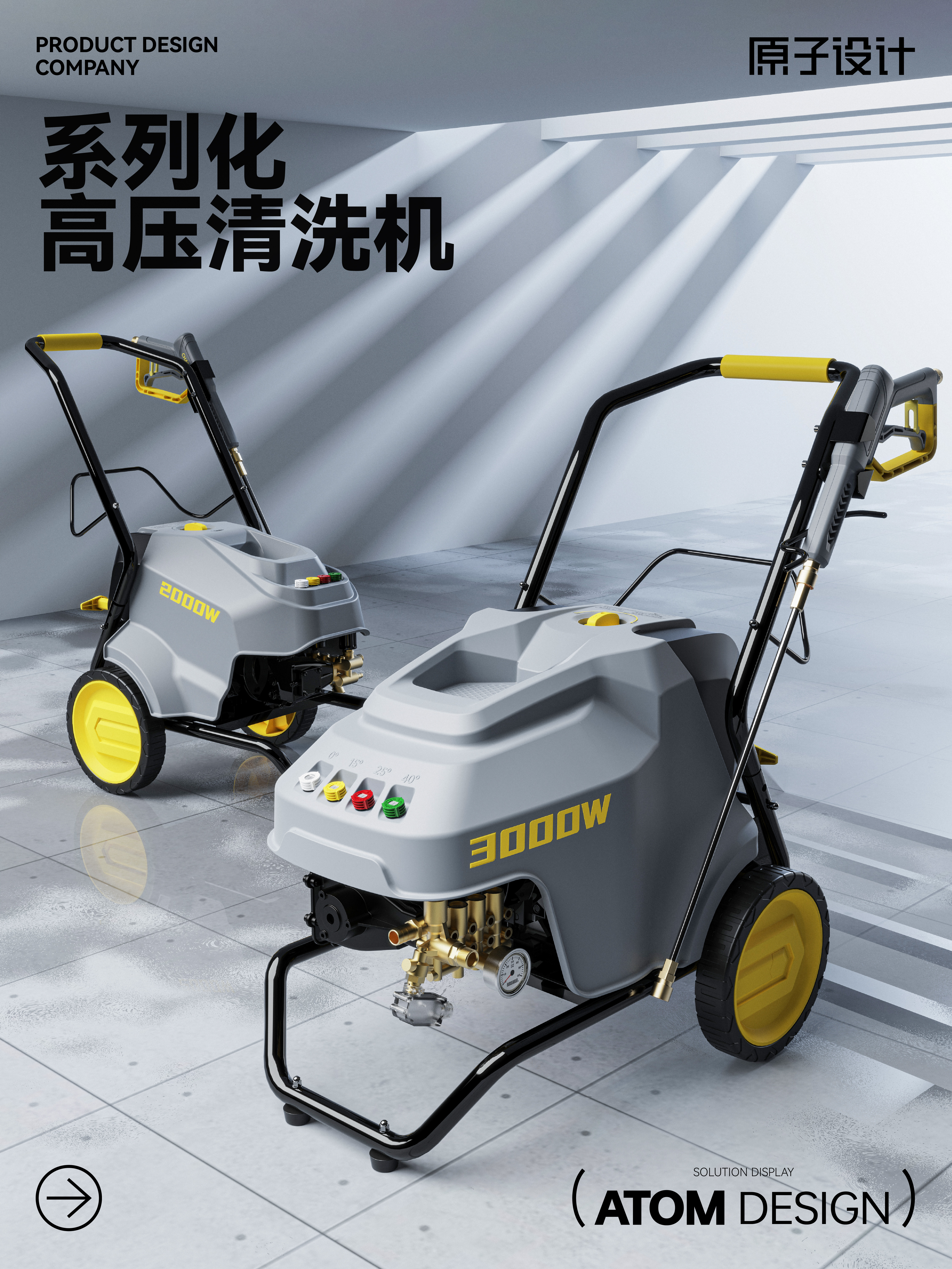 # Car washer# High pressure cleaning car# Functional design，