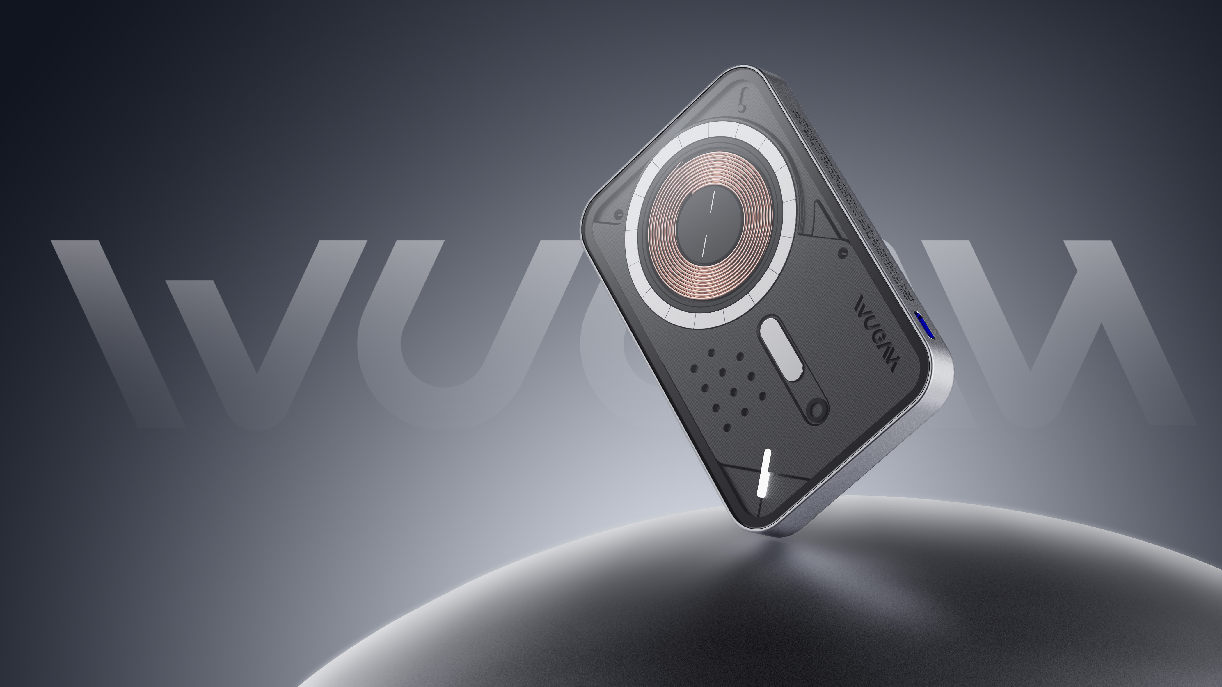 Magnetic charging treasure，Geometric composition，