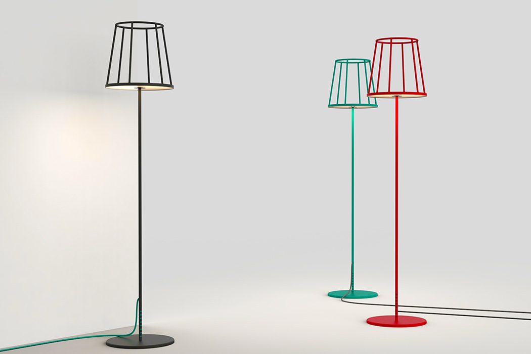 Floor lamp，silhouette，Metal strip，Kevin Chiam，led，