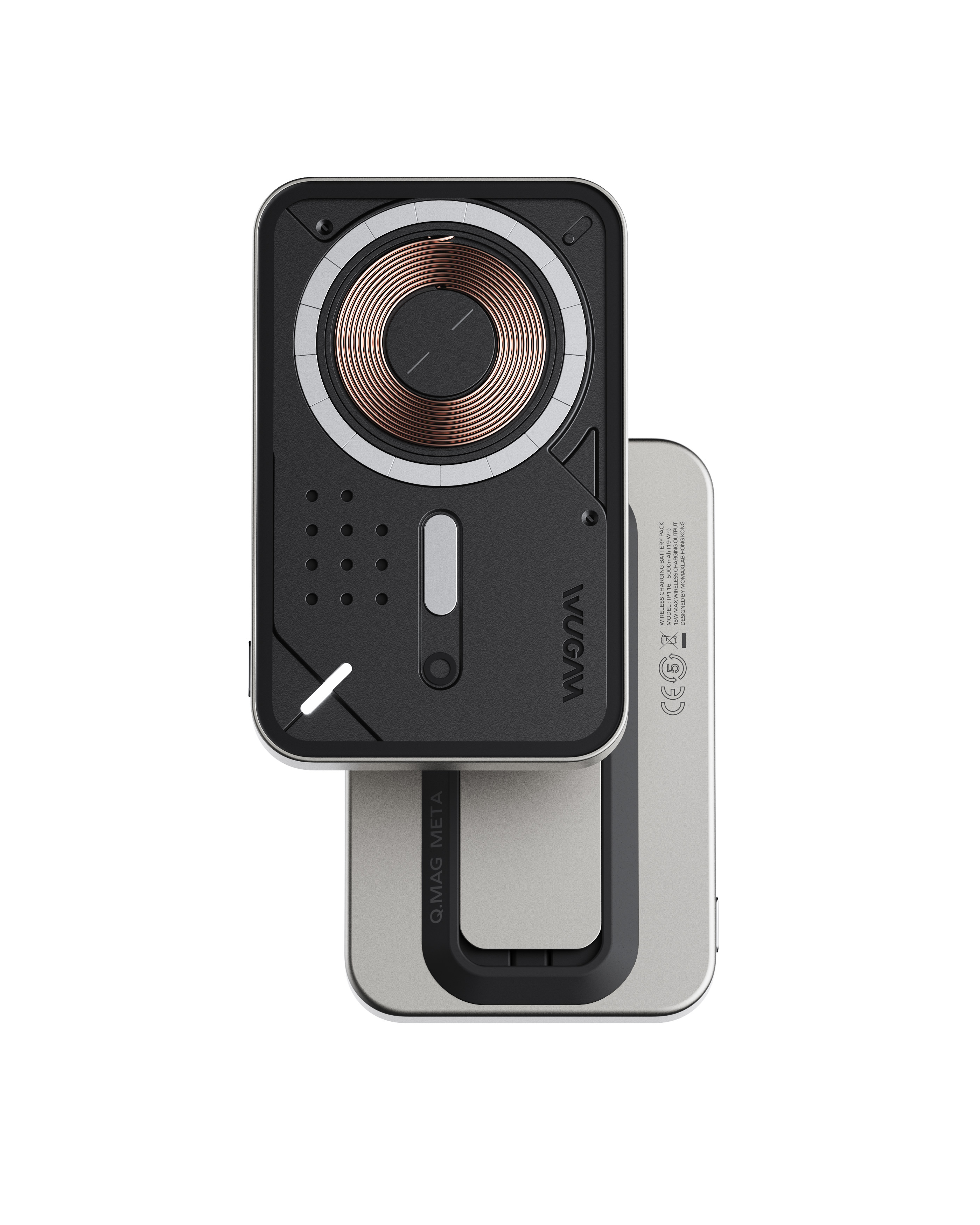 Magnetic charging treasure，Geometric composition，