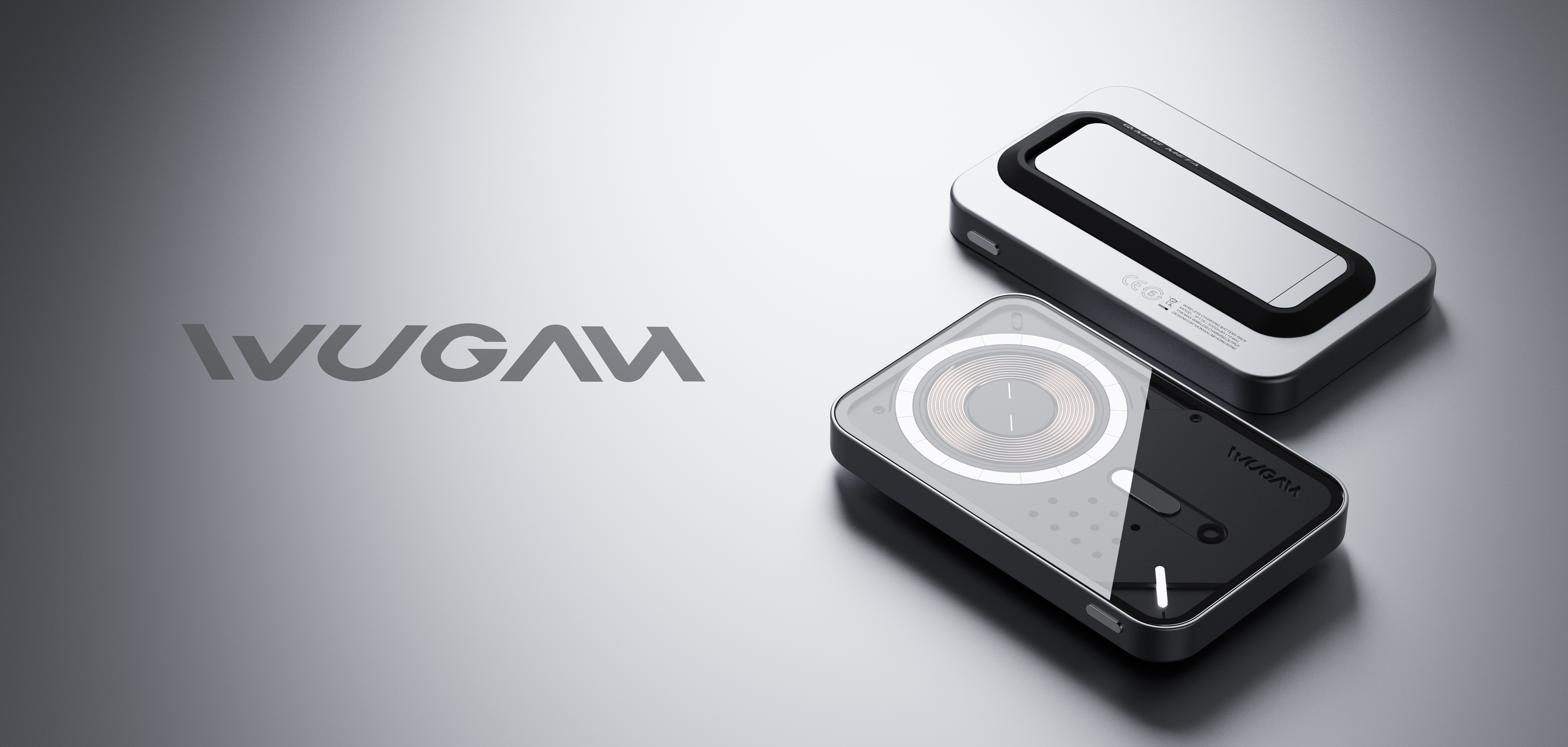 Magnetic charging treasure，Geometric composition，