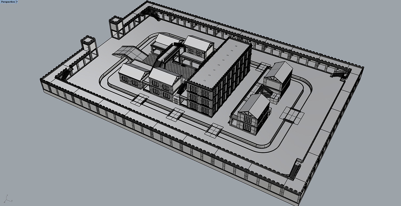 Central Axis Symmetrical Building Group，