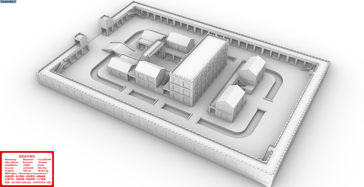 Central Axis Symmetrical Building Group，