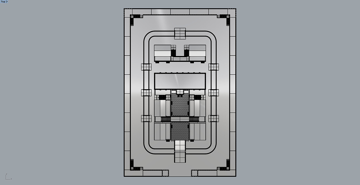 Central Axis Symmetrical Building Group，