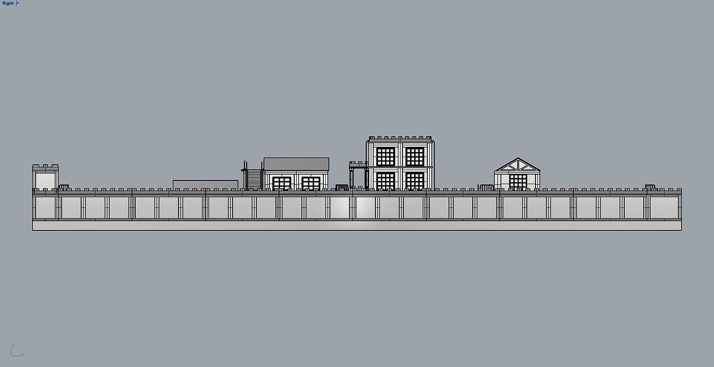 Central Axis Symmetrical Building Group，