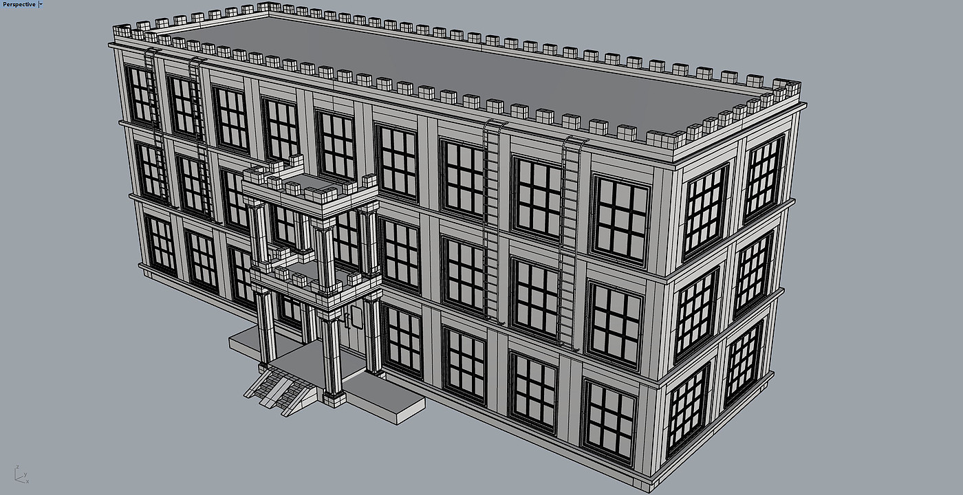 Central Axis Symmetrical Building Group，