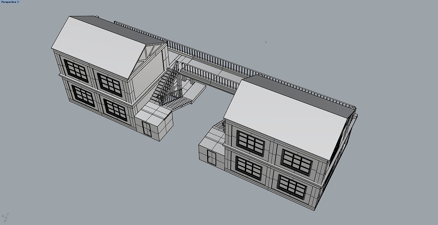 Central Axis Symmetrical Building Group，