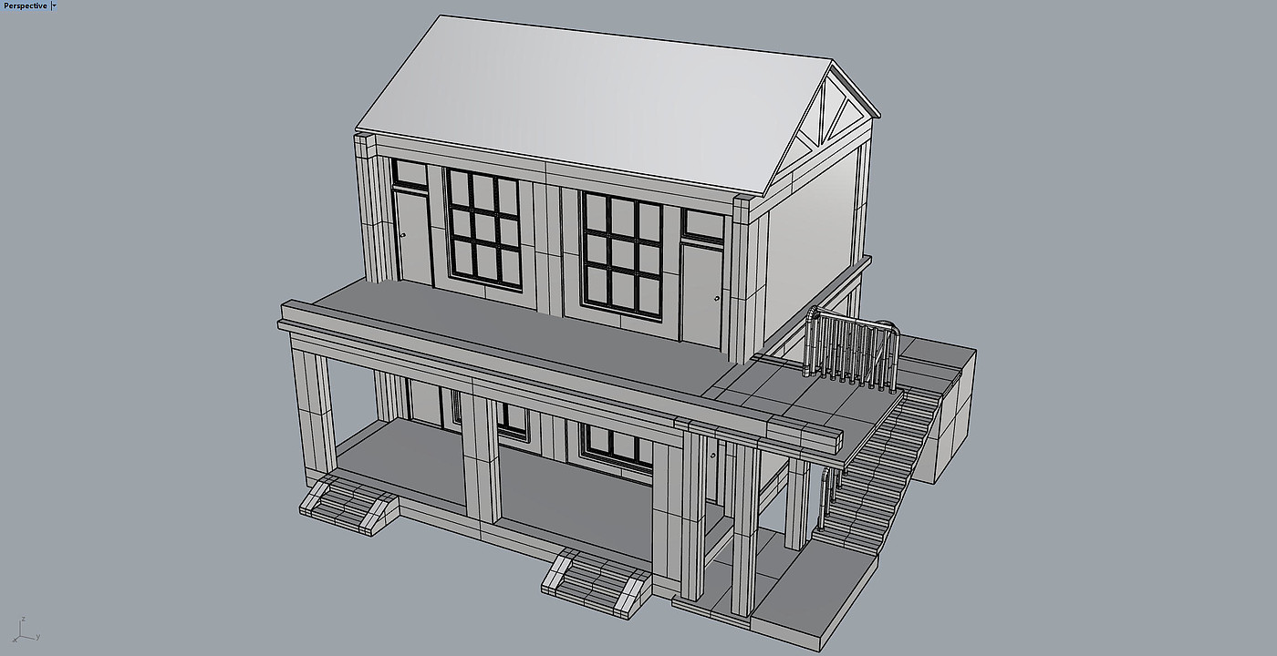 Central Axis Symmetrical Building Group，